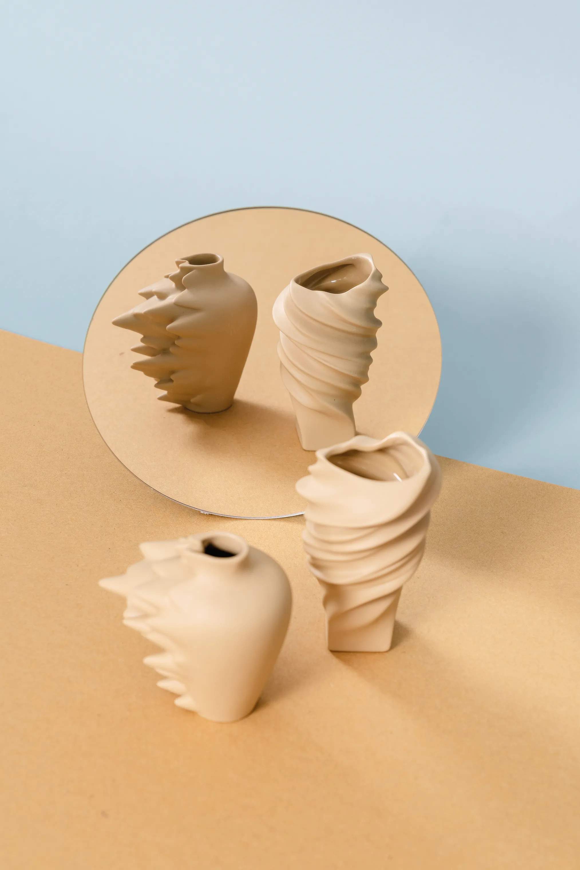 Rosenthal Vaser Squall Vase i Fossil, 11 cm, 2