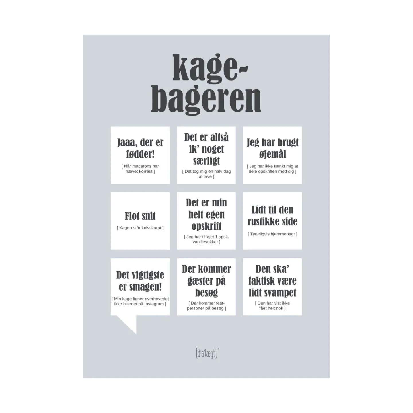Poster&Frame Plakater Plakat - Kagebageren i B50 x L70 cm, 1