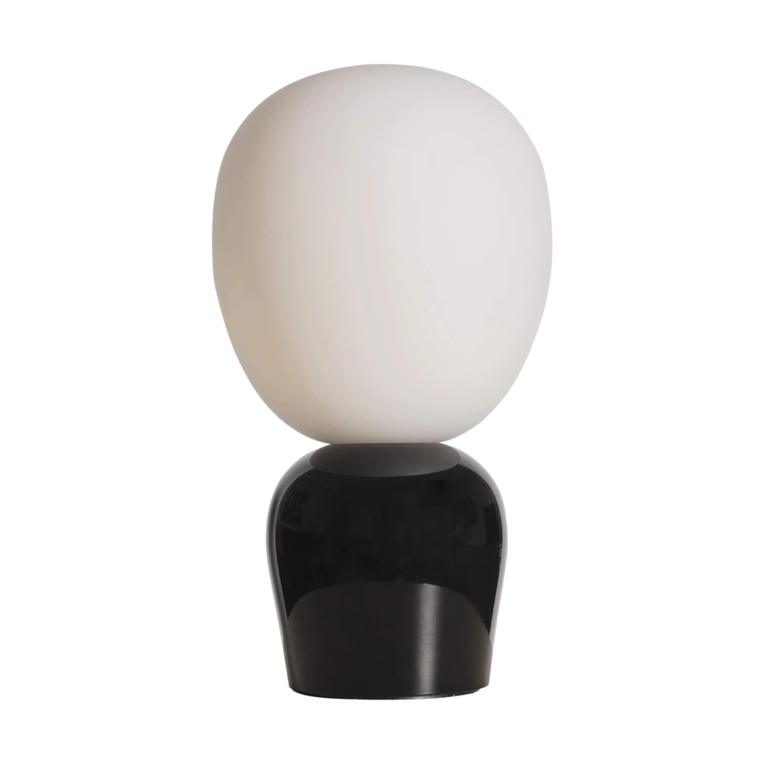 Belid Bordlamper Buddy Bordlampe i Blank sort/Opal glas, 1