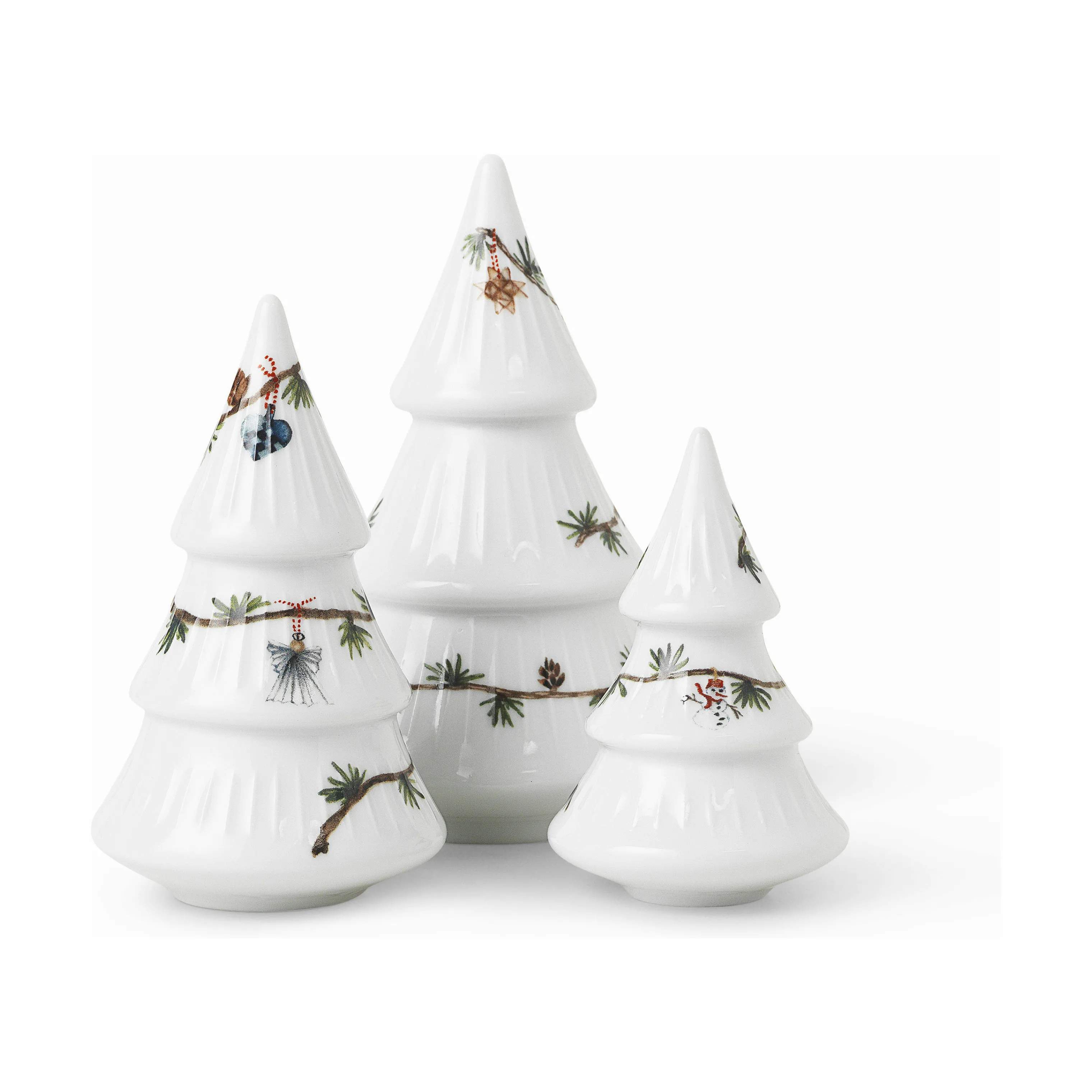 Kähler Julefigurer Hammershøi Jul Juletræ - 3 stk. i Hvid, 4