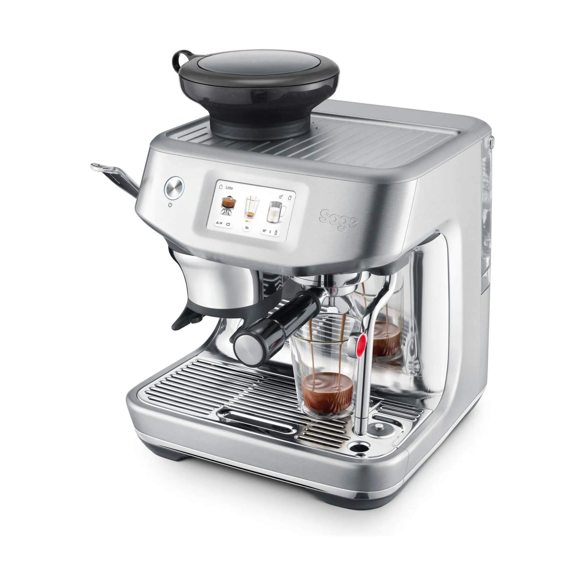 Sage Espressomaskiner Barista Touch™ Impress Espressomaskine SES 882 BSS i Børstet stål, 3