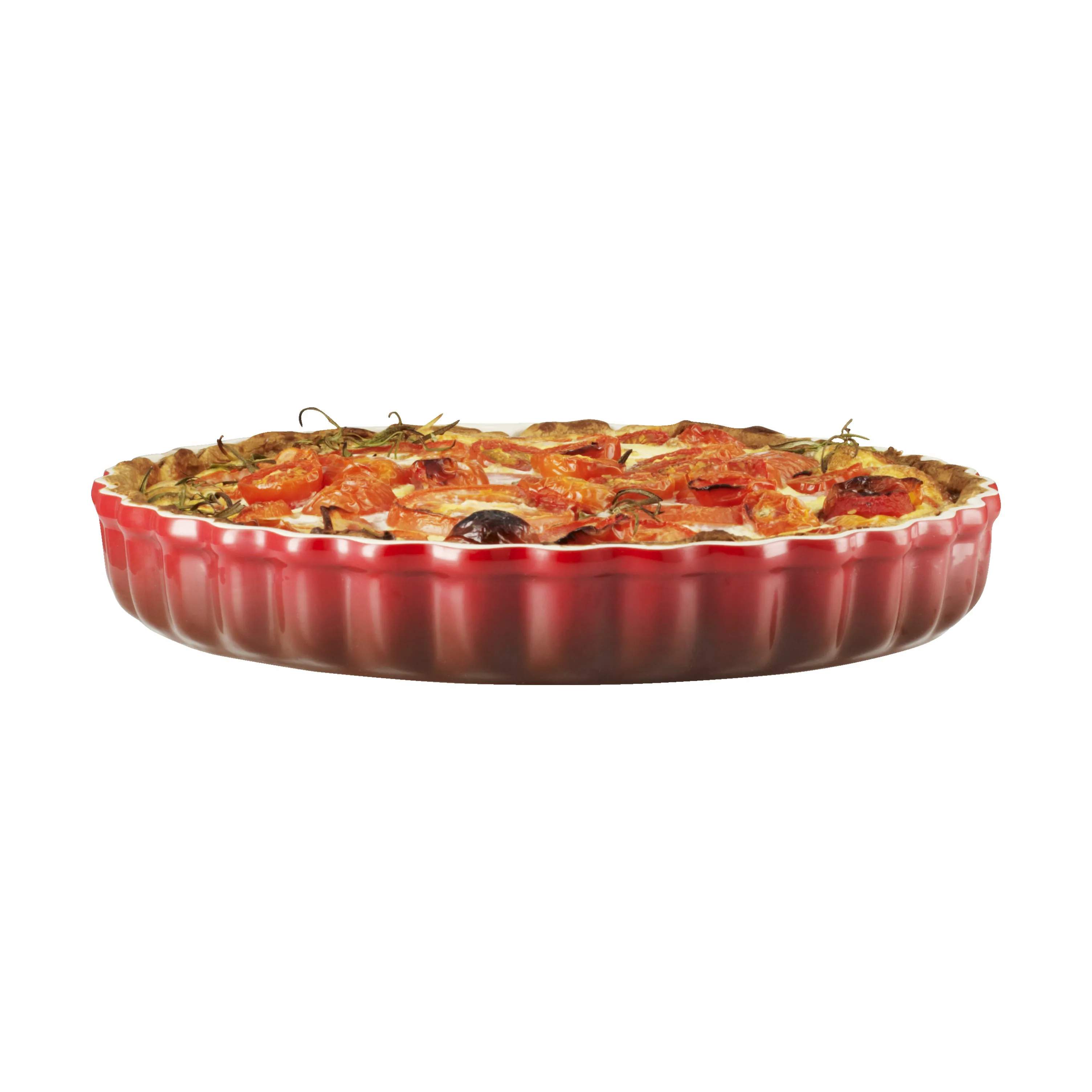 Le Creuset Tærteforme og fade Heritage Tærtefad i Cerise, 28 cm, 4