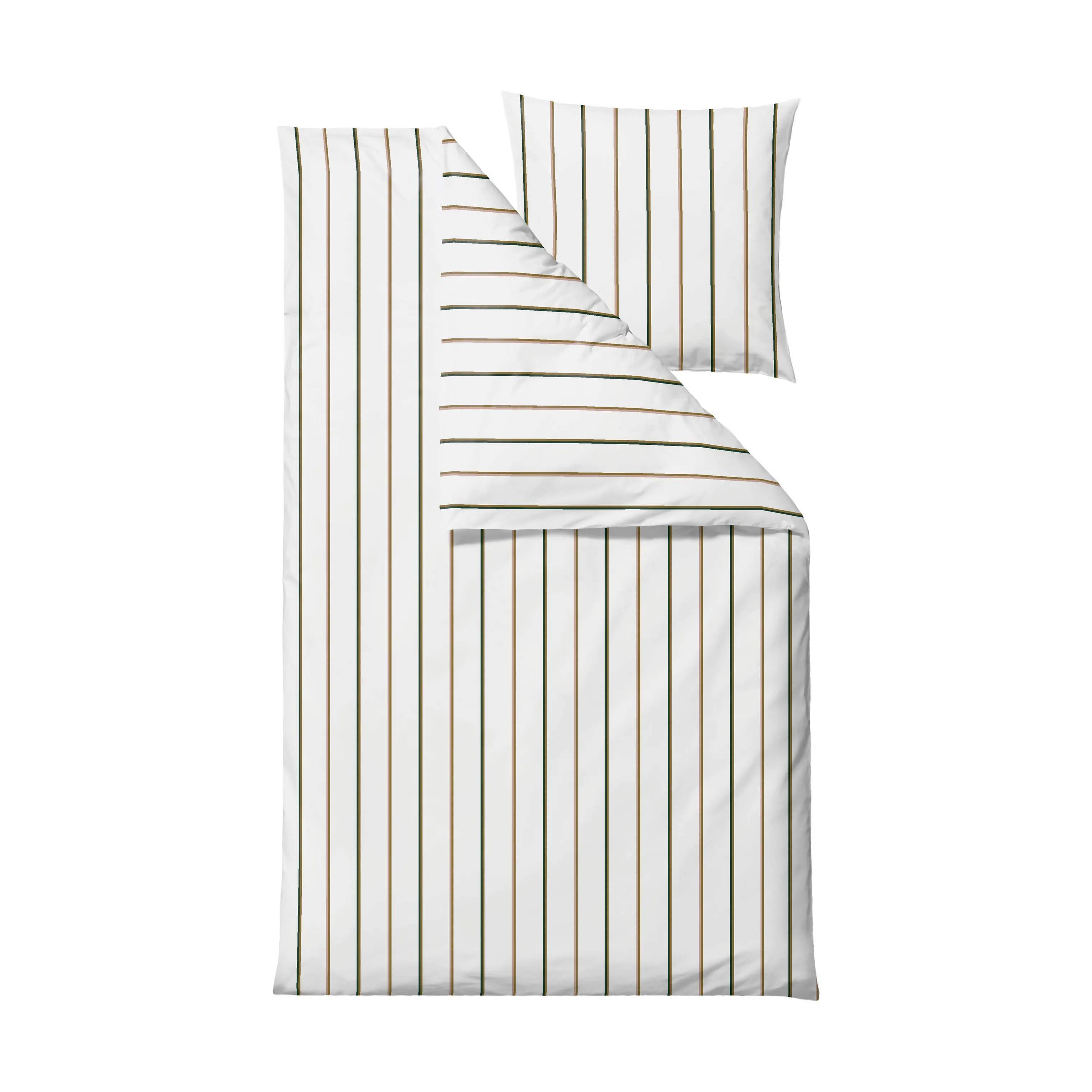 Stripe Sengetøj, white, large