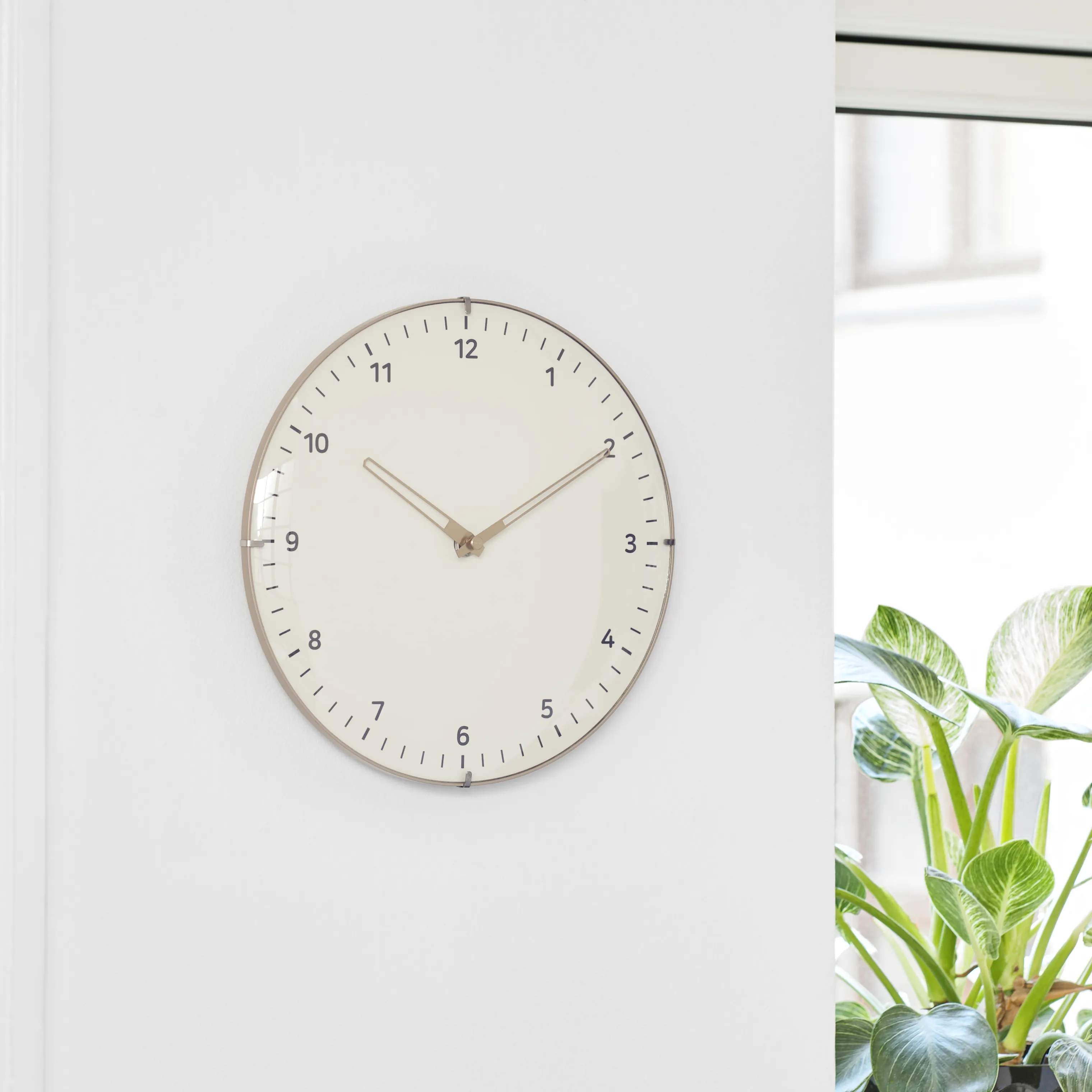 CASA Living Vægure Vægur i creme/antik guld, 25 cm, 3
