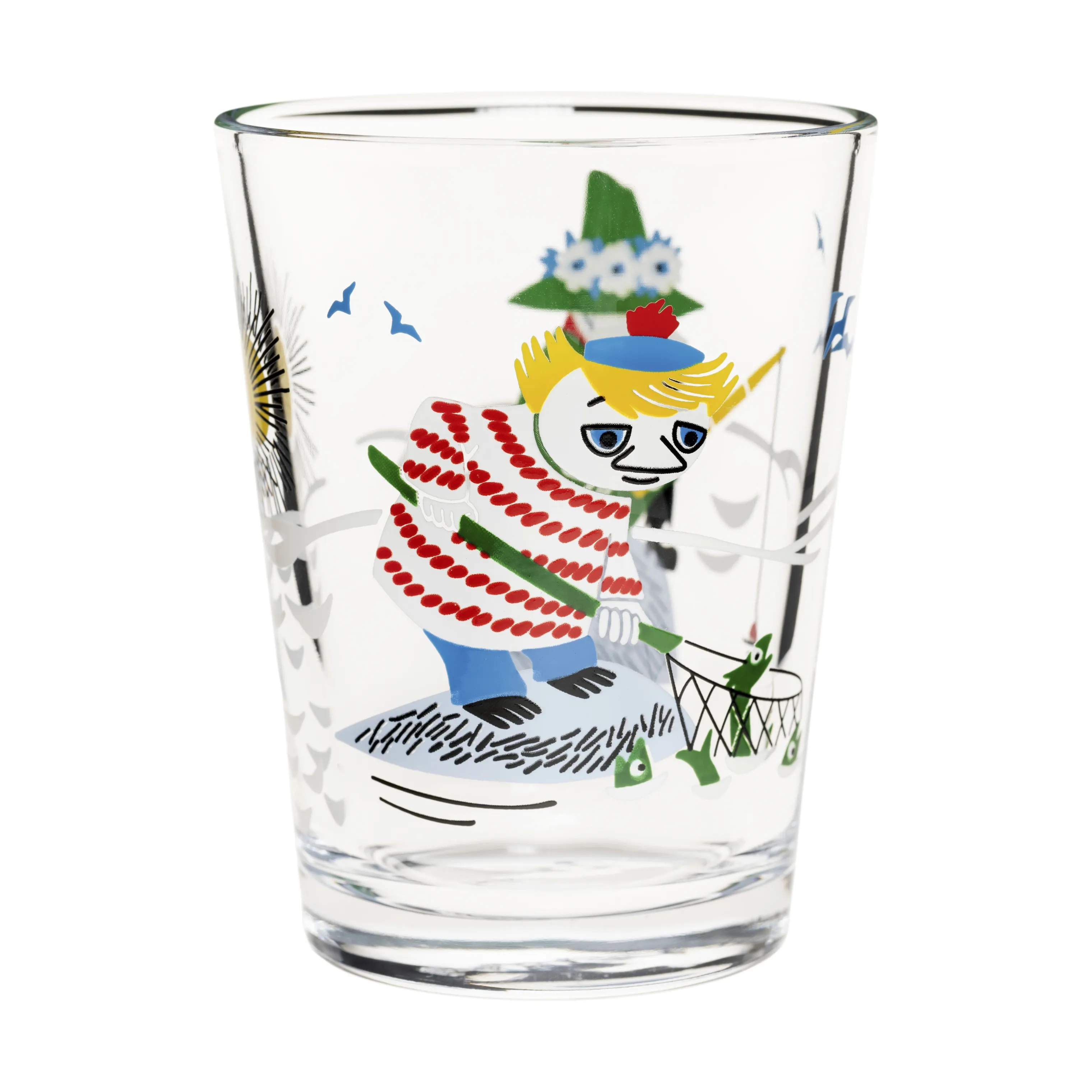 Moomin Arabia Vandglas Moomin Iittala Moomin x Iittala Drikkeglas - Fiskeri i Grøn, 2
