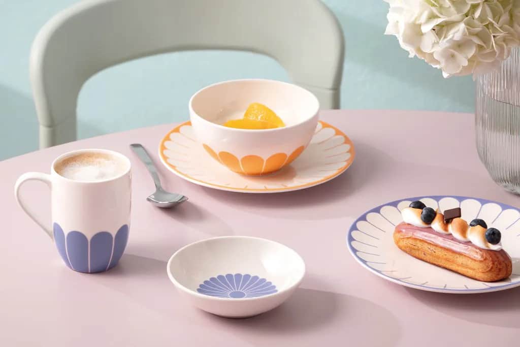 Villeroy & Boch Krus og kopper med hank Fleur Bleu Krus i Hvid/blå, 2