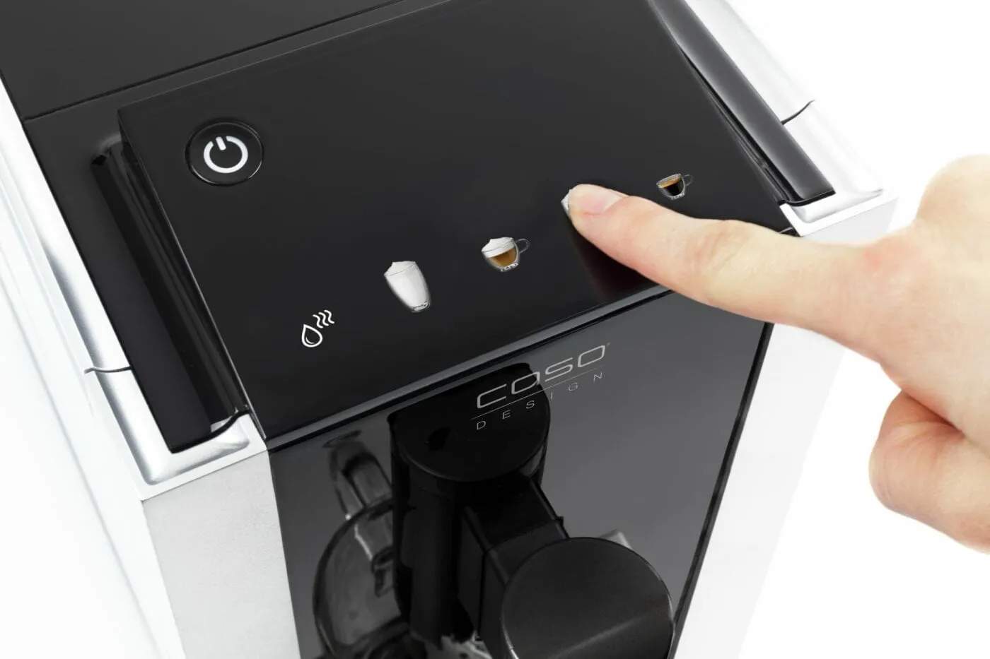 Caso Espressomaskiner Café Crema Touch Fuldautomatisk Kaffemaskine CS1882 i Sort/sølv, 3