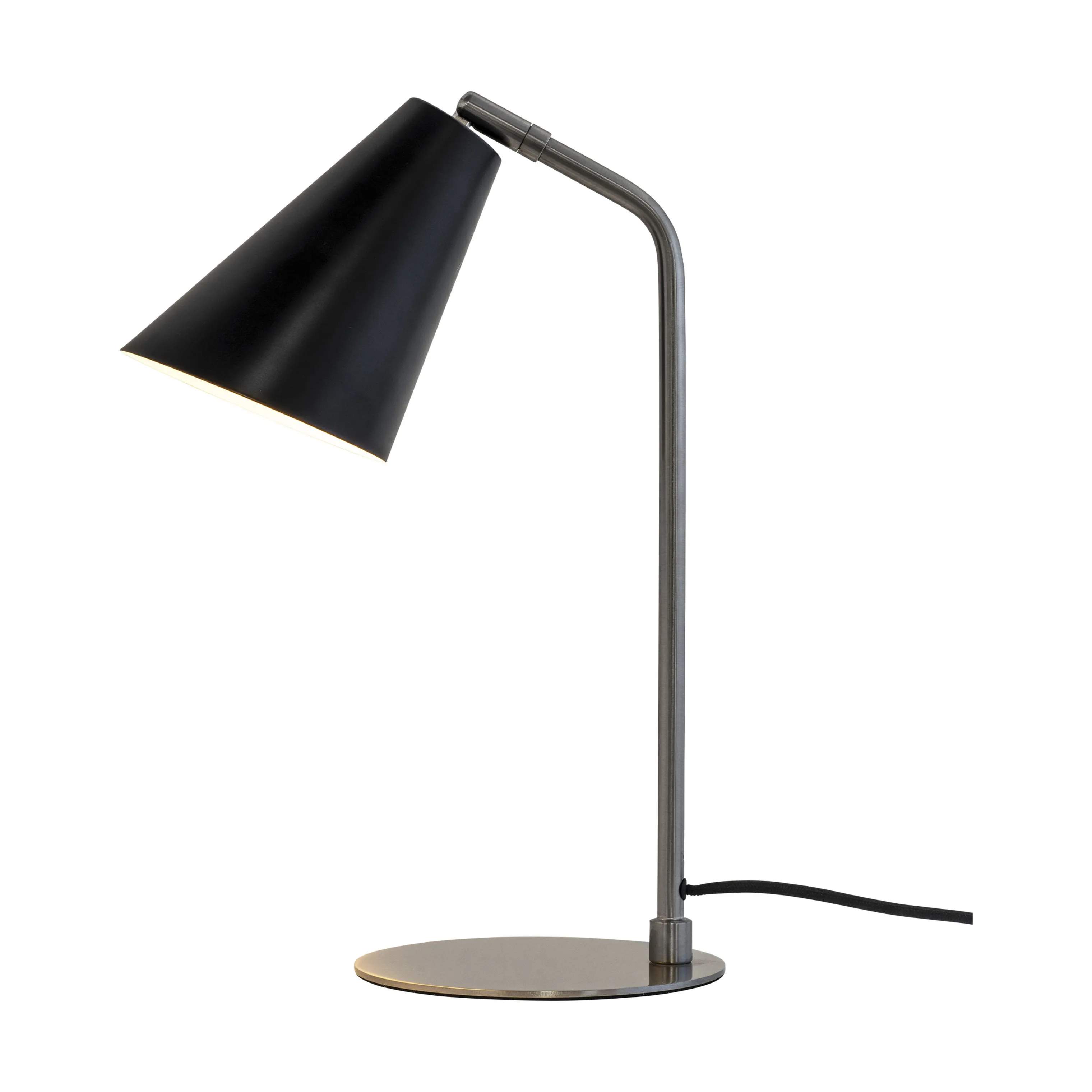 Dyberg Larsen Bordlamper Oswald Bordlampe i Sort/Børstet stål, 2