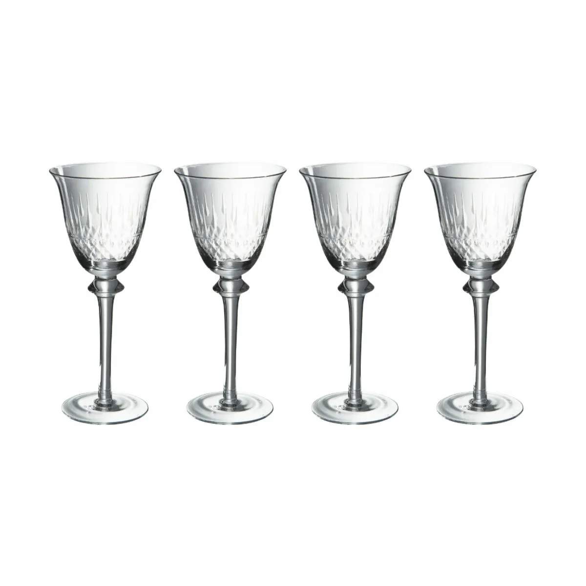 J-Line hvidvinsglas Open Cut Vinglas - 4 stk.