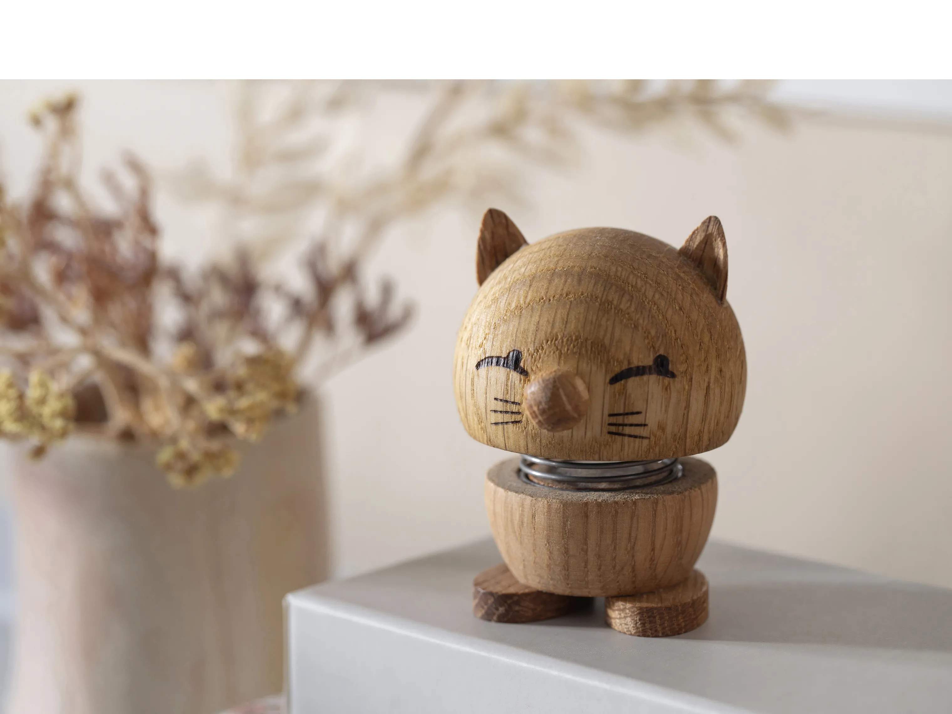 Hoptimist Øvrige figurer Animals - Kat i Oak, 2