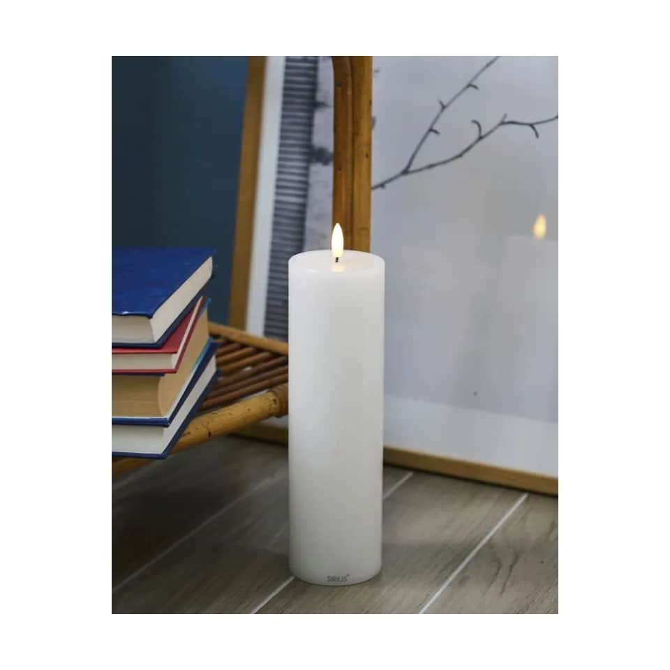 Sirius LED-lys Sille LED Bloklys i Hvid, H25 x Ø7,5 cm, 2