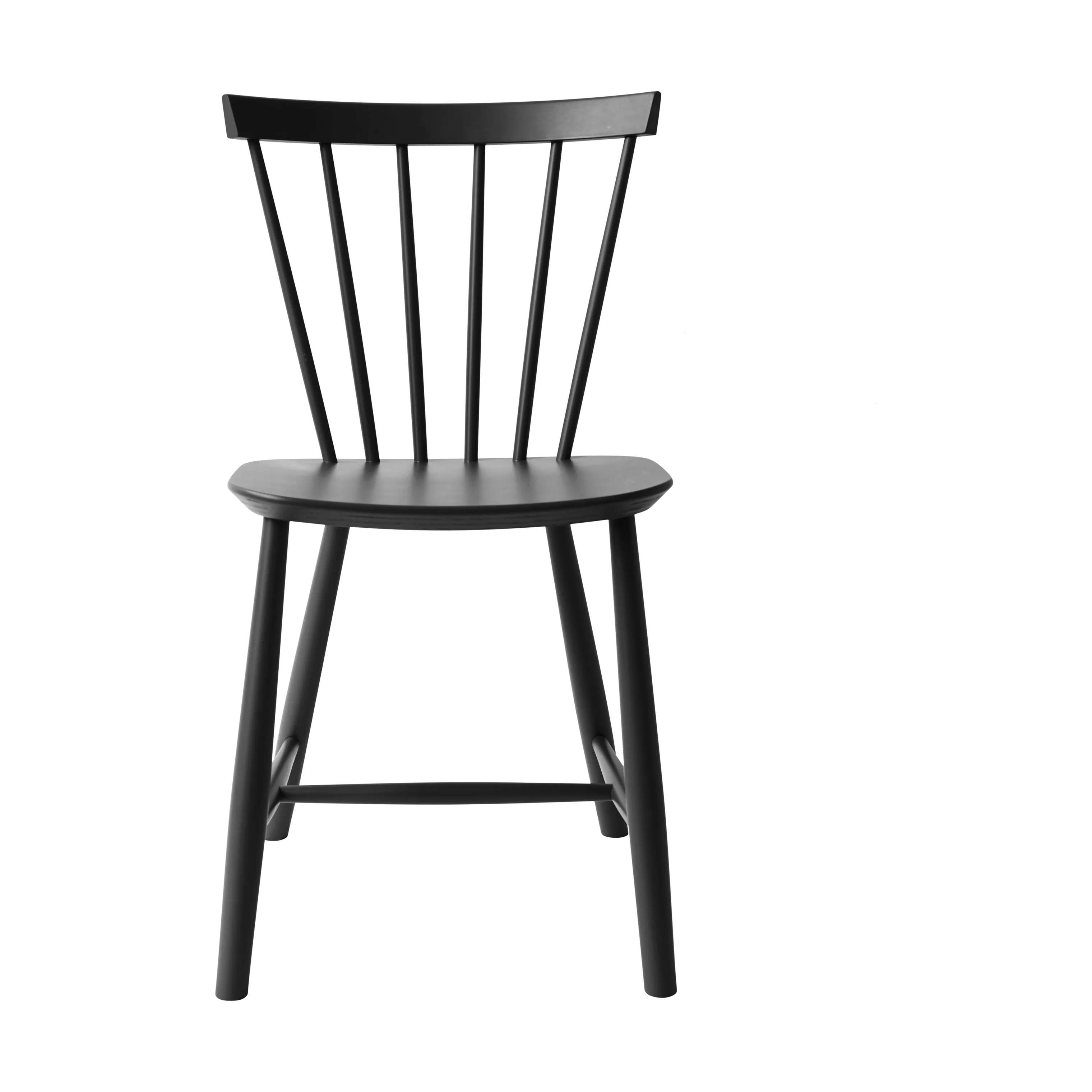 FDB Møbler Spisebordsstole J46 Spisebordsstol i Jet Black (RAL 9005), 3
