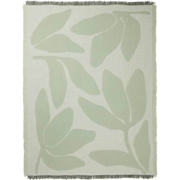 Broste Copenhagen Plaider Herbert Plaid i Sage Green/Off White, 1