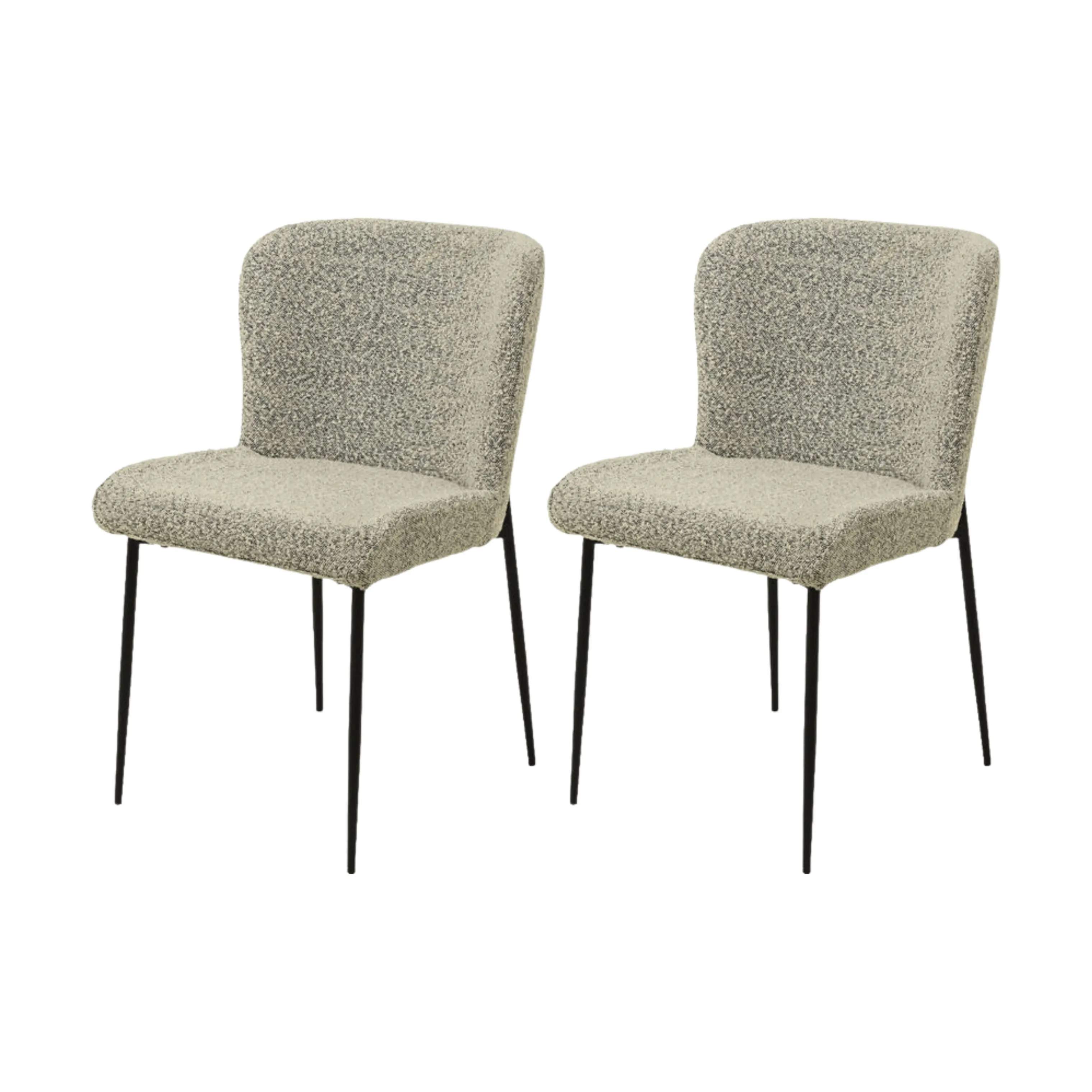 CASA Living Spisebordsstole Spisebordsstol - 2 stk. i Beige/sort, 1