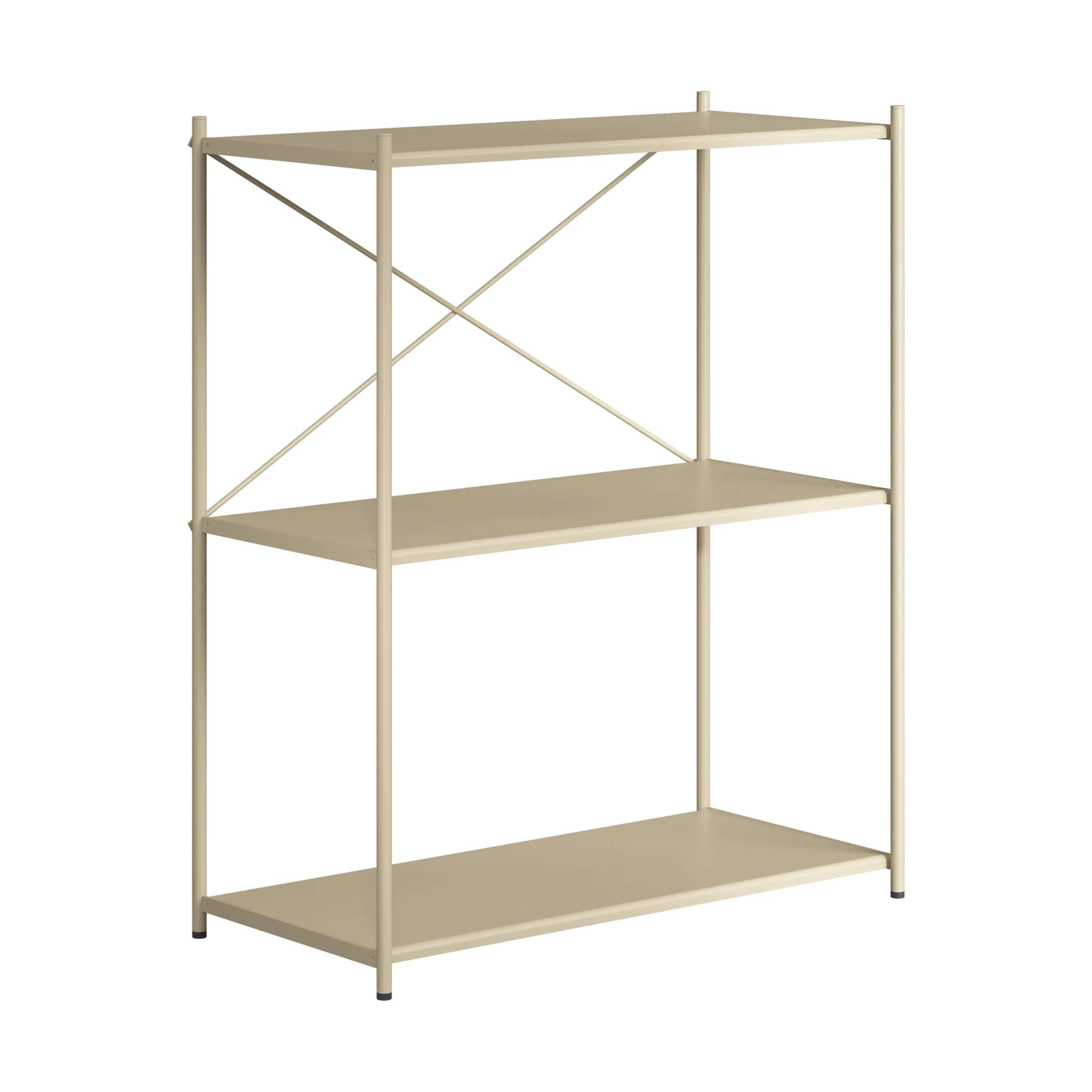 Novoform Reoler og tilbehør Arturo 3-Etagers reol i Desert Sand, 91 cm, 1