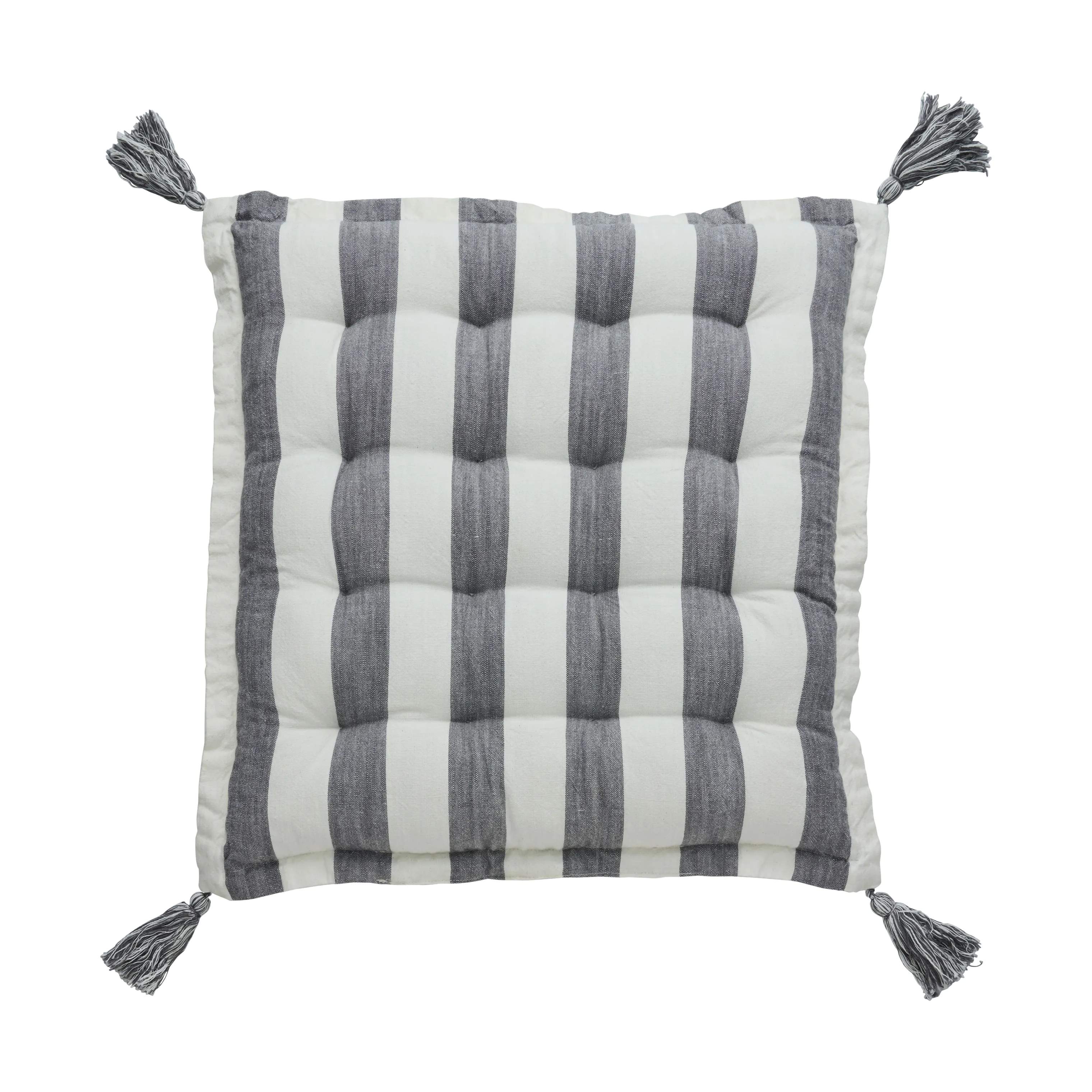 Lene Bjerre Sædehynder Felima Siddehynde i Grå/hvid, 1