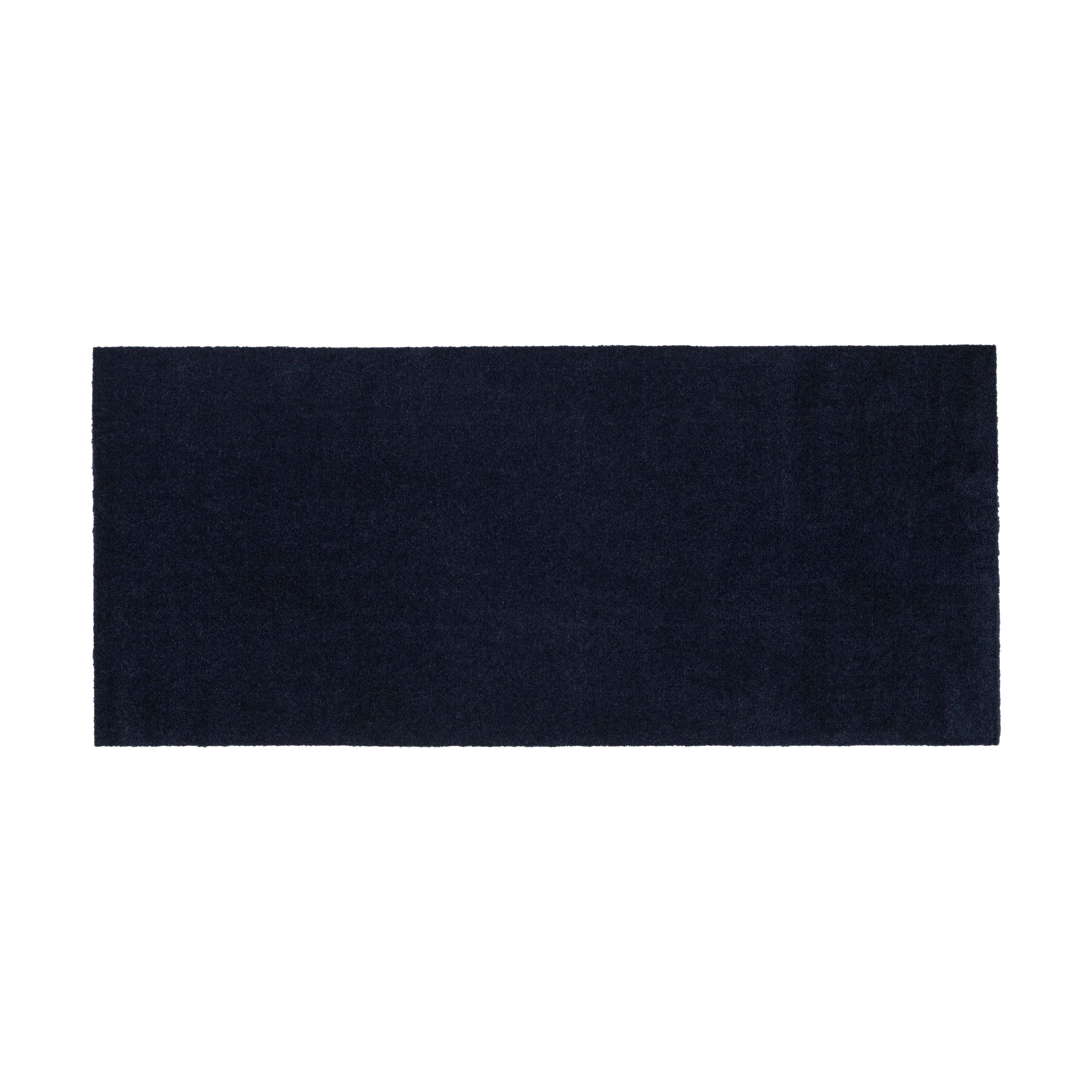 Tica Copenhagen Dørmåtter Uni Color Gulvmåtte i Mørkeblå, B67 x L150 cm, 1