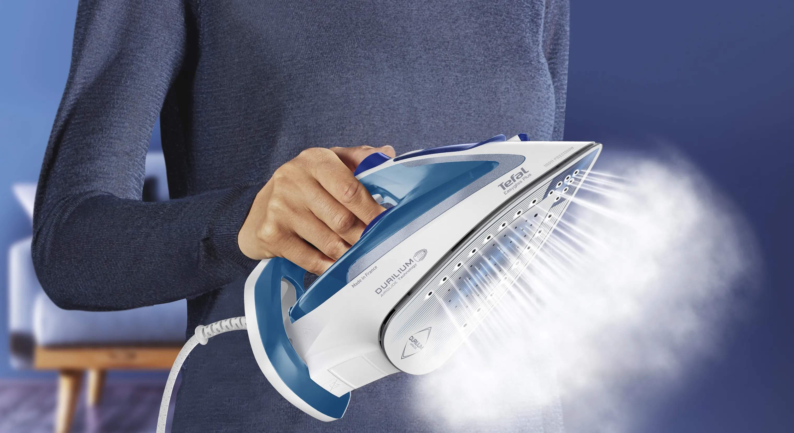 Tefal Strygejern Easygliss+ Dampstrygejern i Turkis, 2