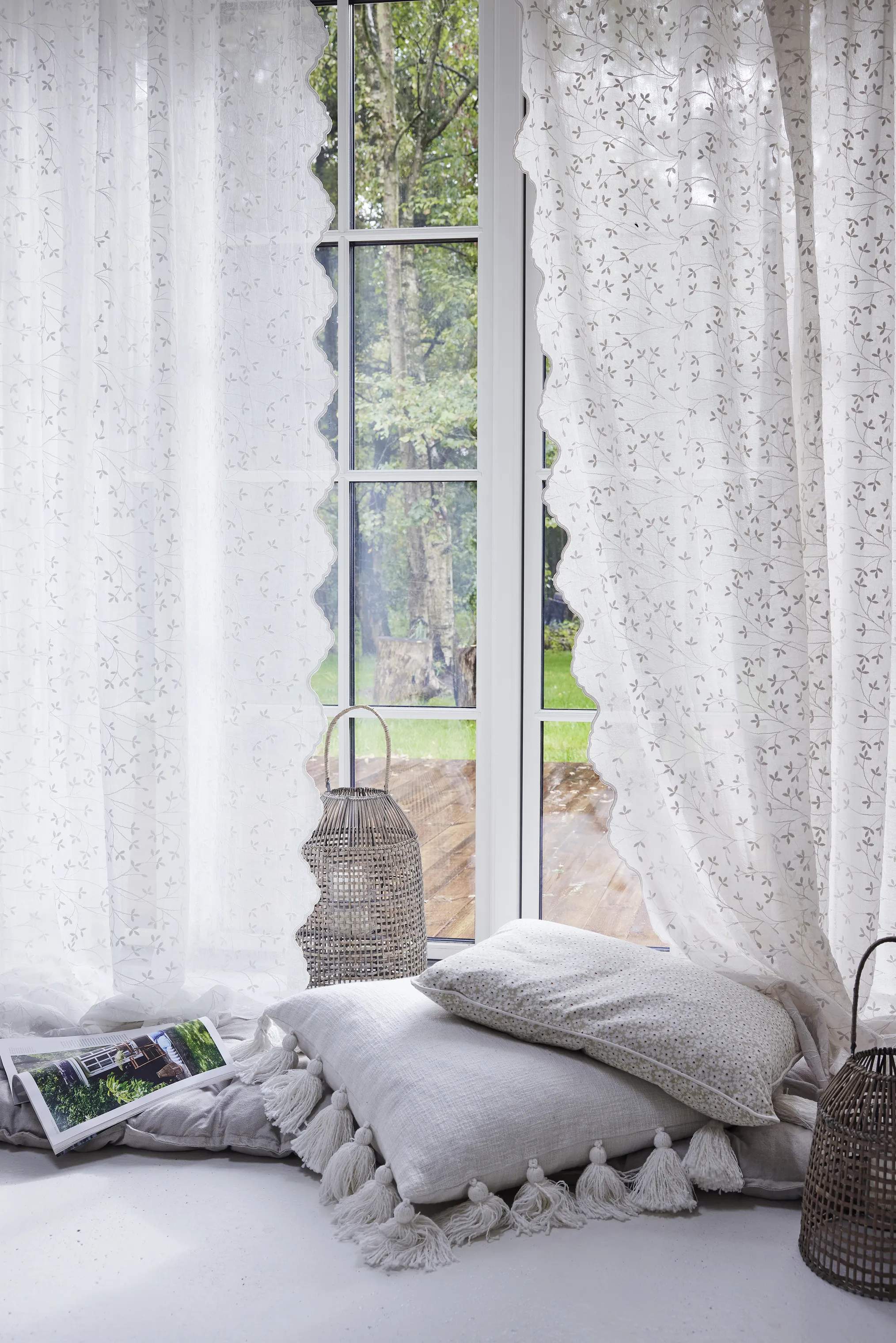 Lene Bjerre Gardiner og gardinstænger Eloise Gardin i Beige, 220 cm, 3