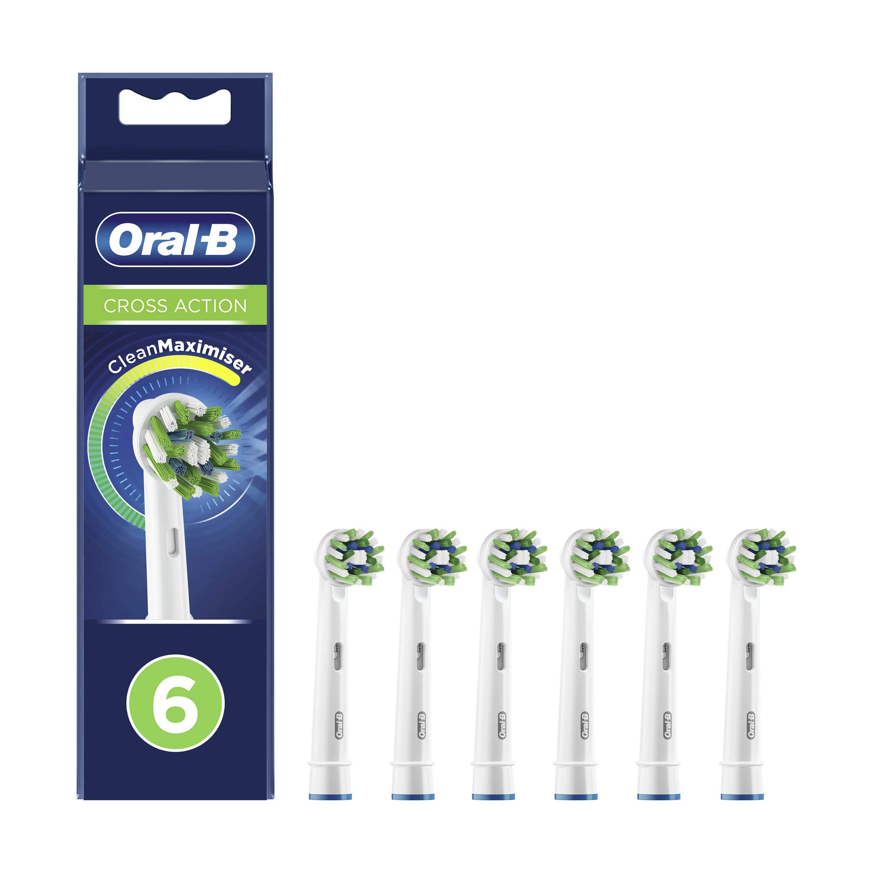 Oral-B tandbørstehoveder CrossAction Tandbørstehoved - 6 stk.