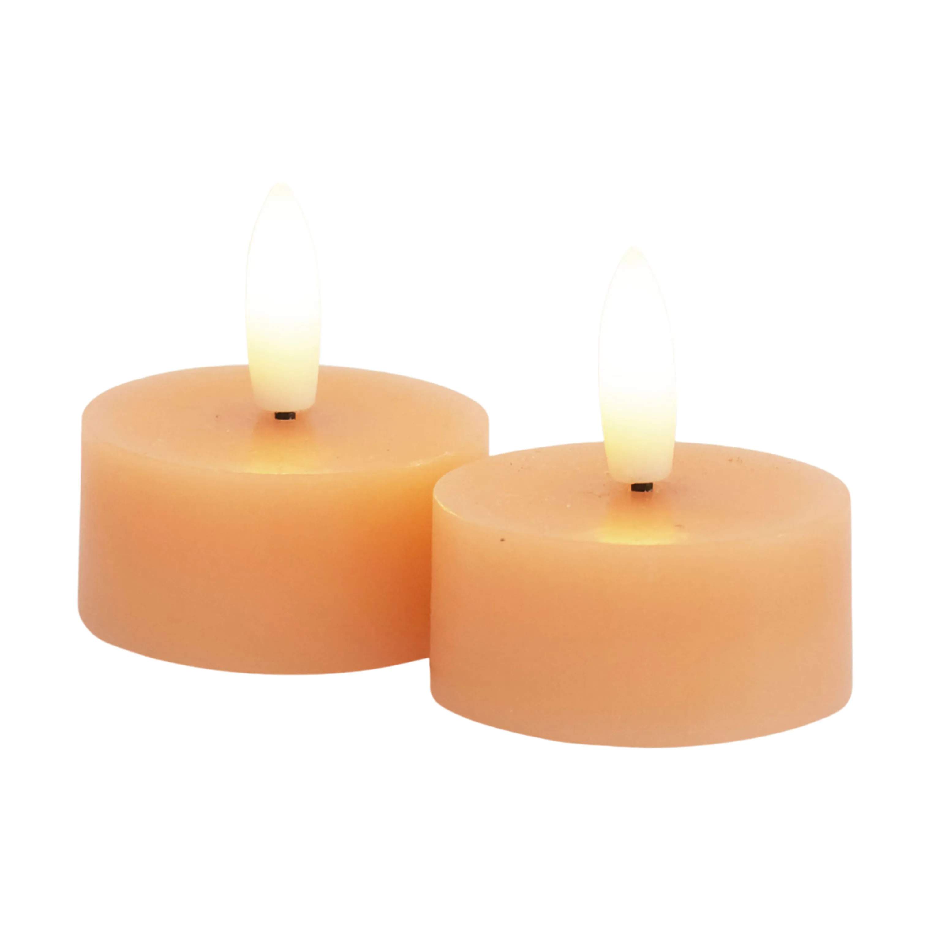 Sirius LED-lys Sille LED Fyrfadslys - 2 stk. i Peach, 2,2 cm, 1