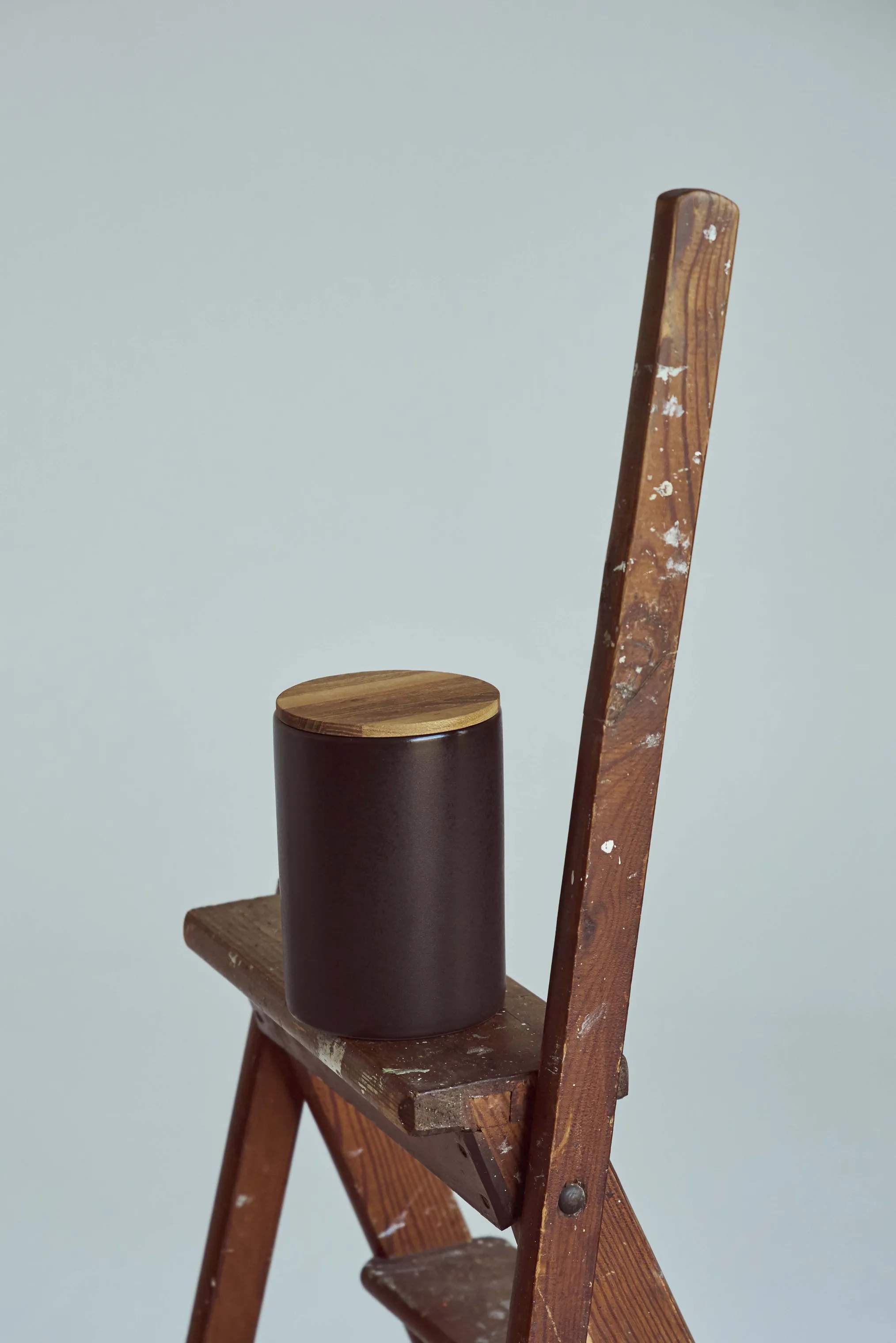 RAW by Aida Krukker med låg Krukke m. låg i Metallic brown/teak, 3
