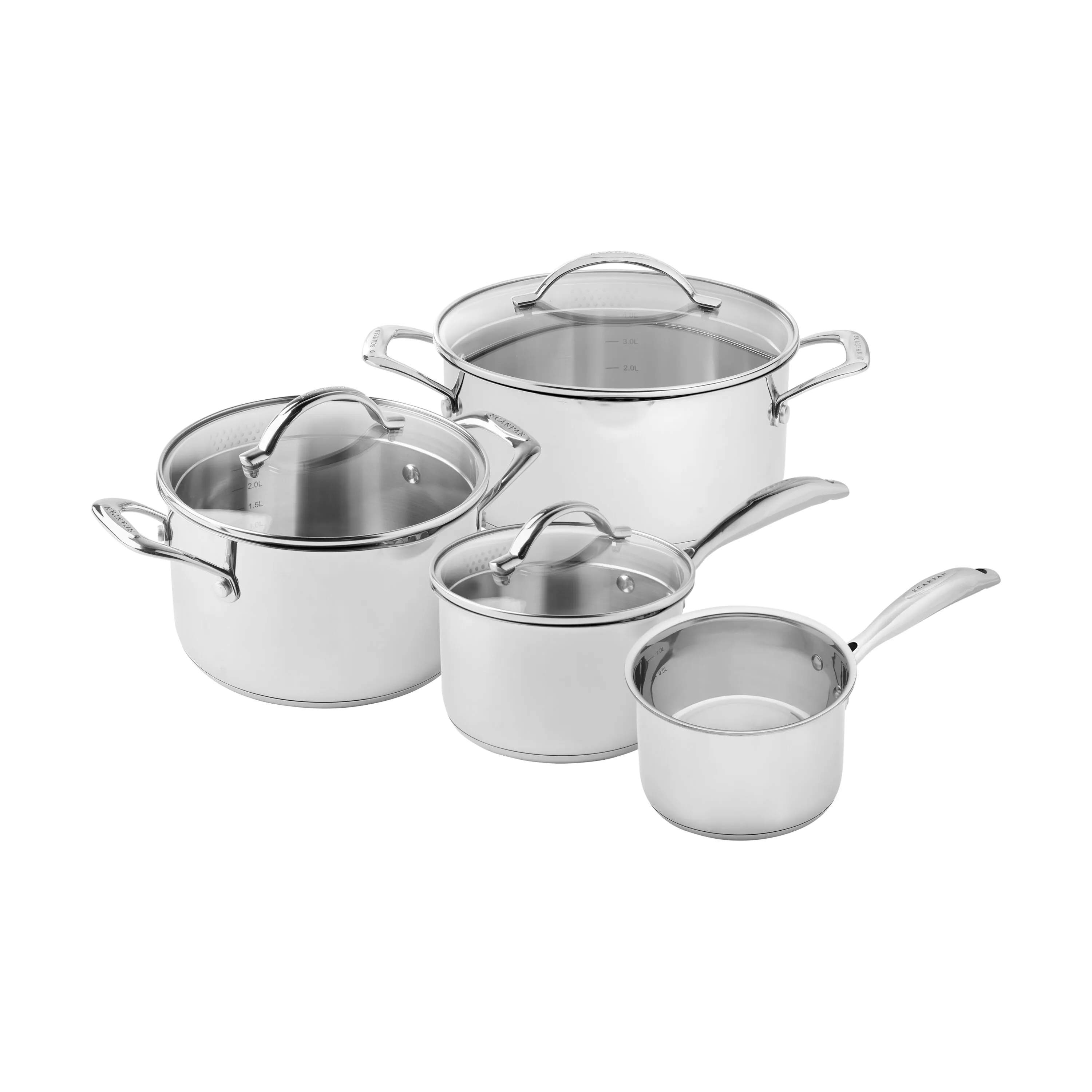 Scanpan Grydesæt STS Grydesæt - 7 dele i stål, 1