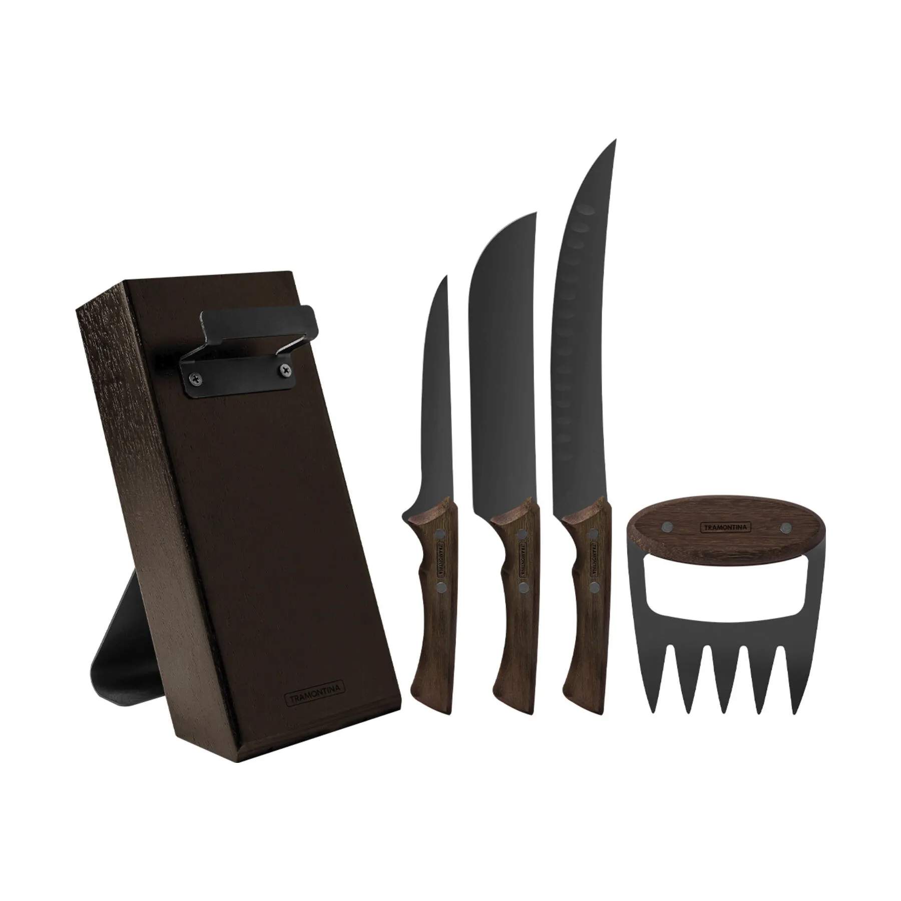 Tramontina Knivblokke med knive Churrasco Black Knivblok - 5 dele i Natur, 3