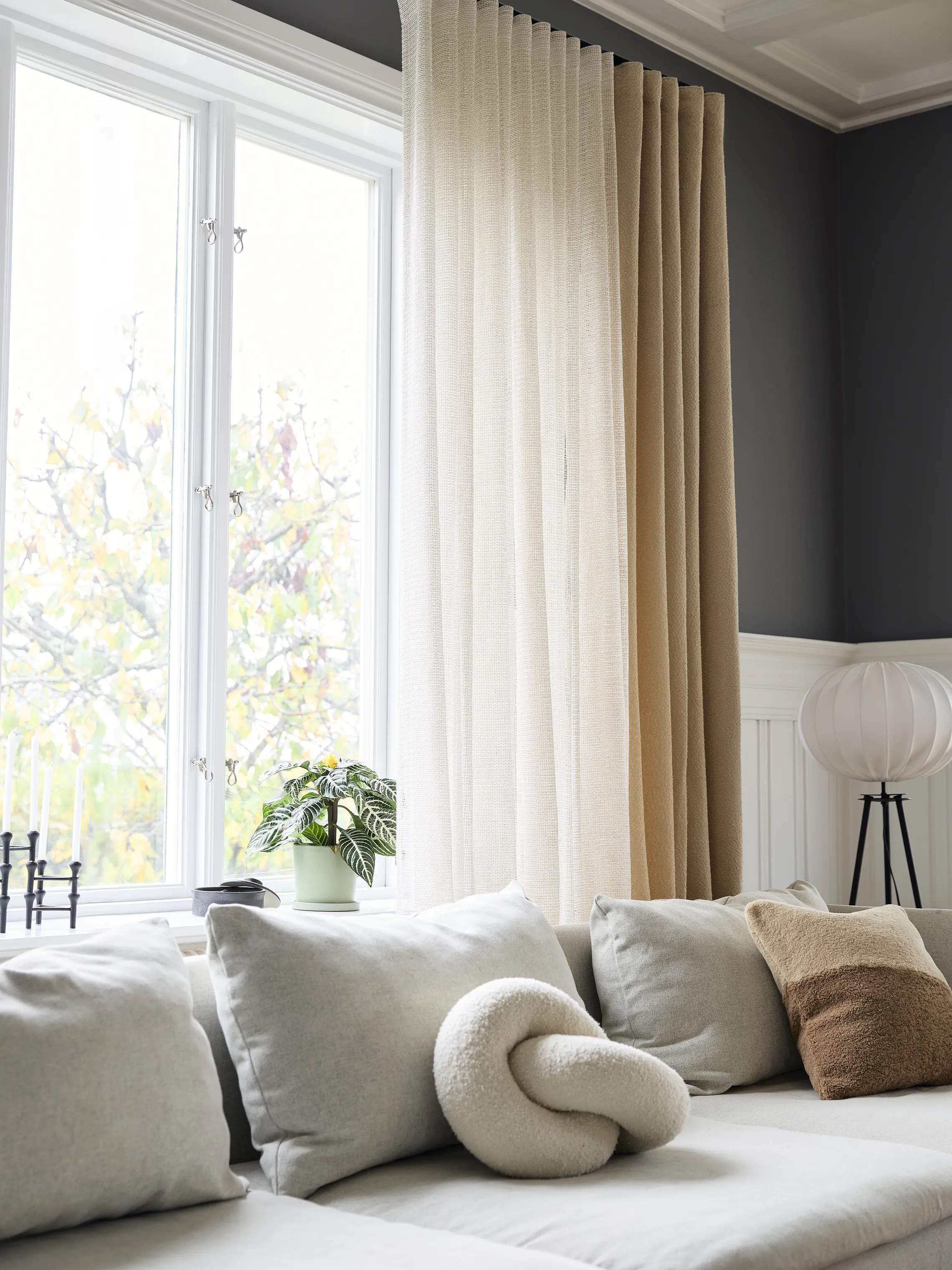 Svanefors Gardiner og gardinstænger Gina Gardin - 2 stk. i Beige, 2