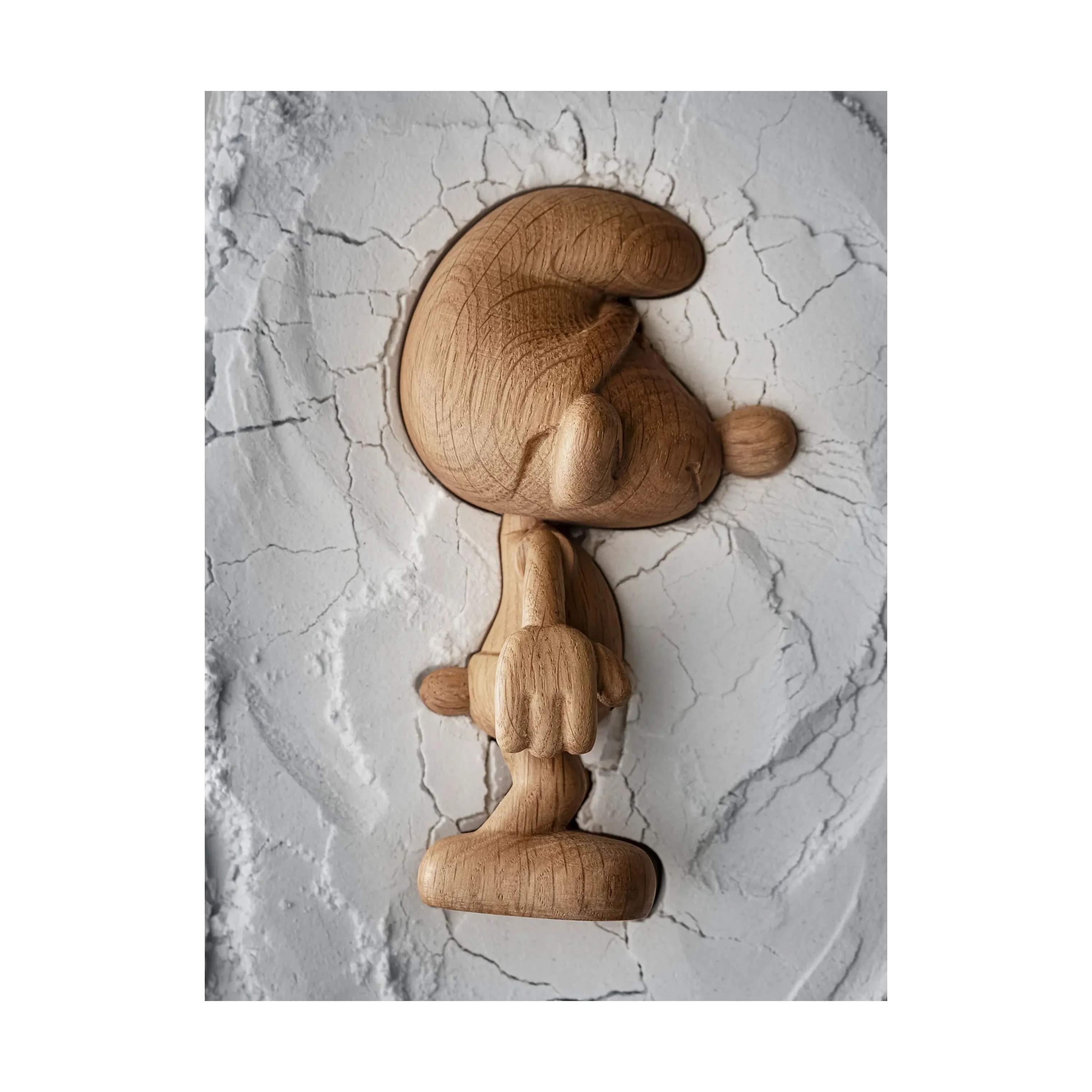BOYHOOD Øvrige figurer Smurfs Smølf træfigur i Natur, 13,5 cm, 2