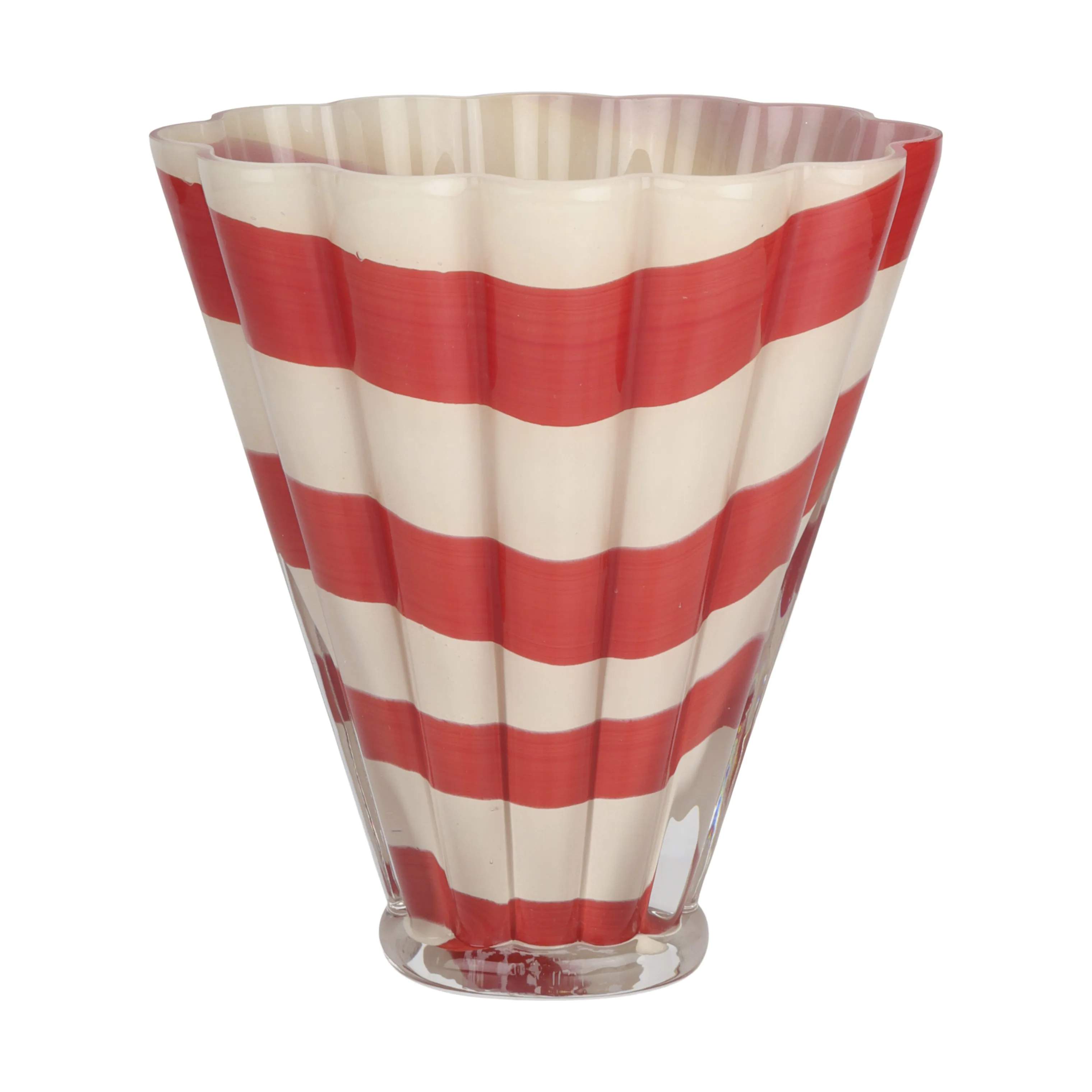 Casa Christmas Vaser Vase i Rød/creme, 1