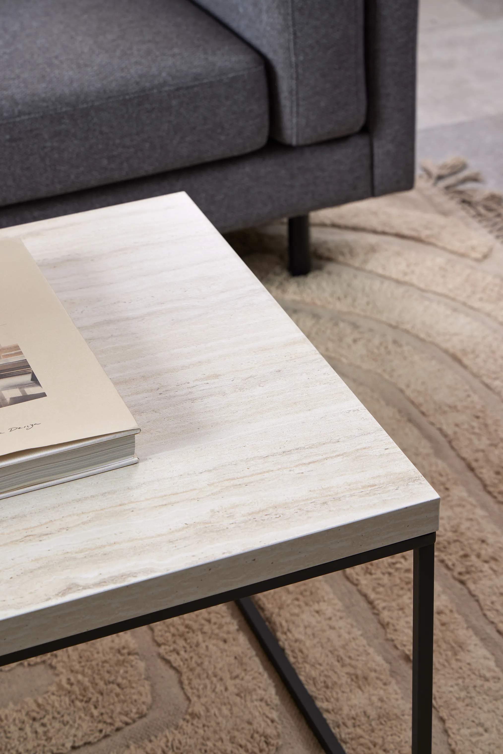 CASA Living Sofaborde Barossa Sofabord i Beige, B110 x L55 cm, 2