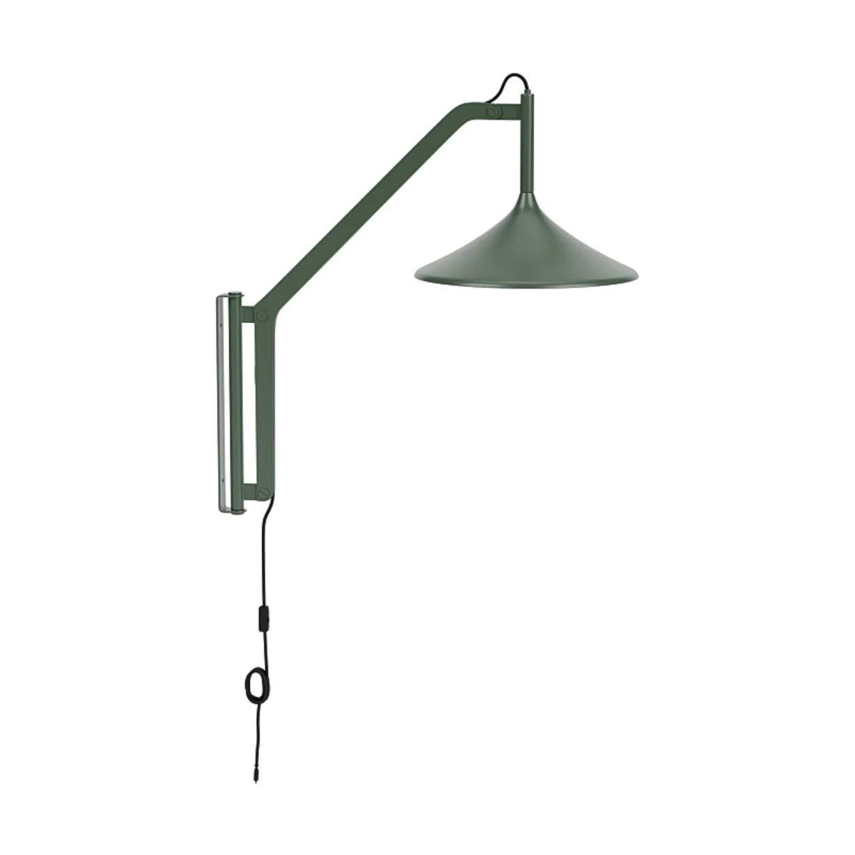 FDB Møbler Væglamper U18 Hasle Væglampe i Olive Green, 1