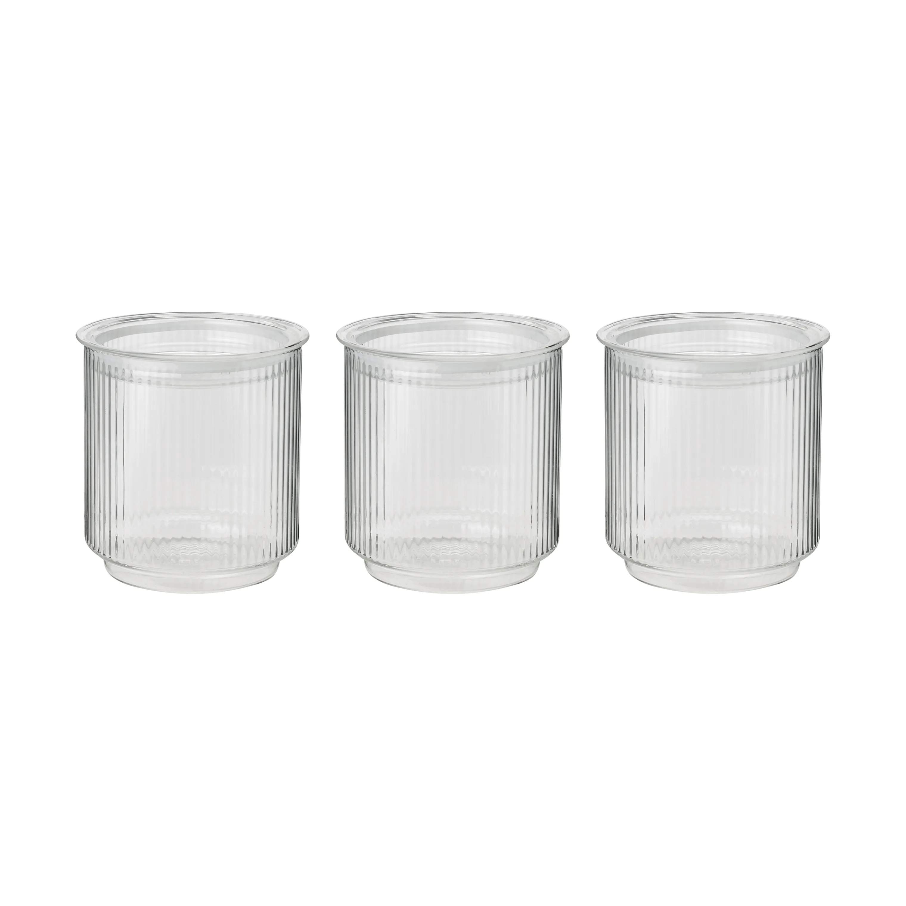 Stelton Opbevaringsglas Pilastro Opbevaringskrukke - 3 stk. i klar, 1