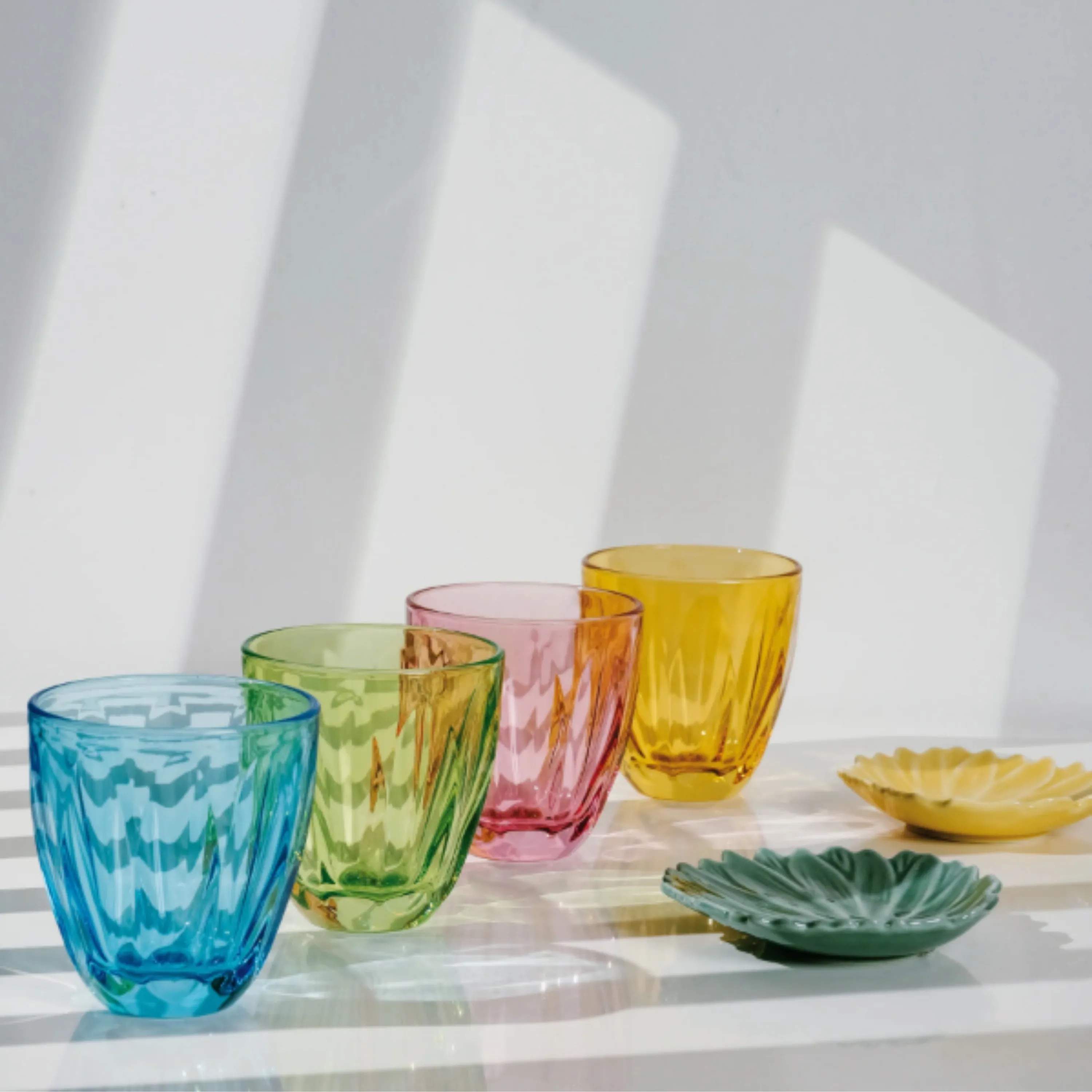 La Rochère Vandglas Lily Vandglas - 6 stk. i Blå, 2