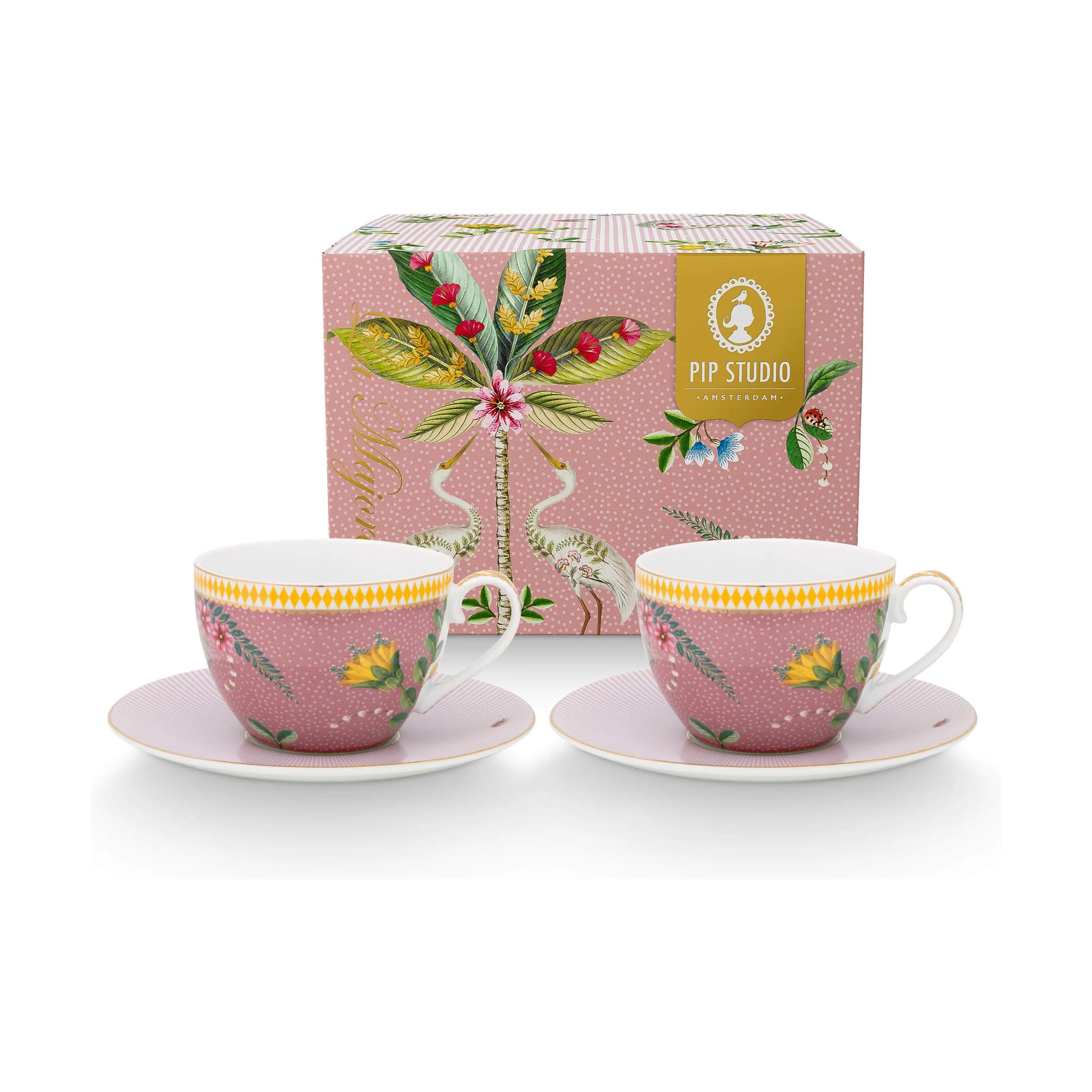 PIP Studio Krus og kopper med hank La Majorelle Kop - 2 stk. i Pink, 6