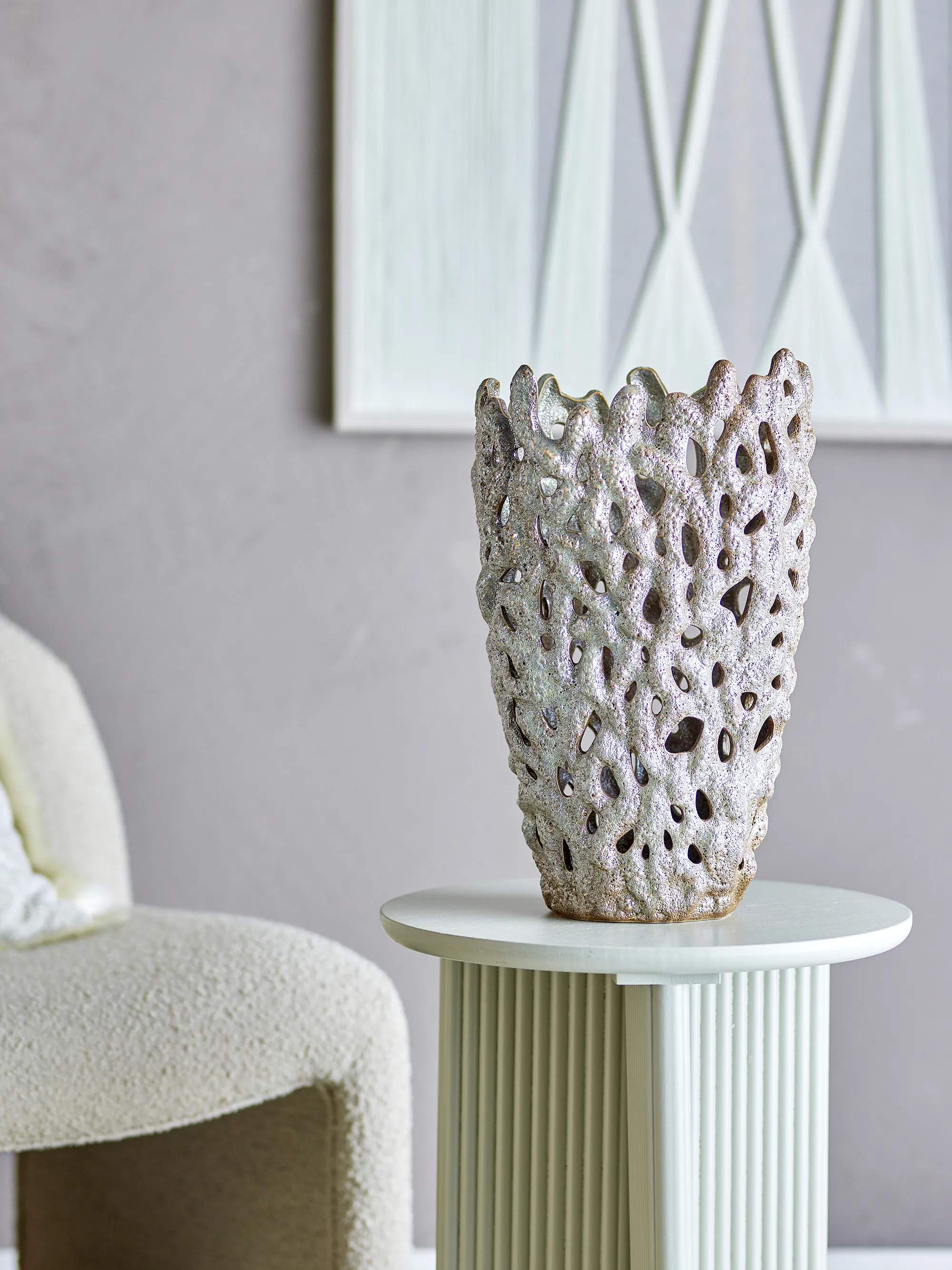 Bloomingville Vaser Vase - Eunice i Hvid, 3