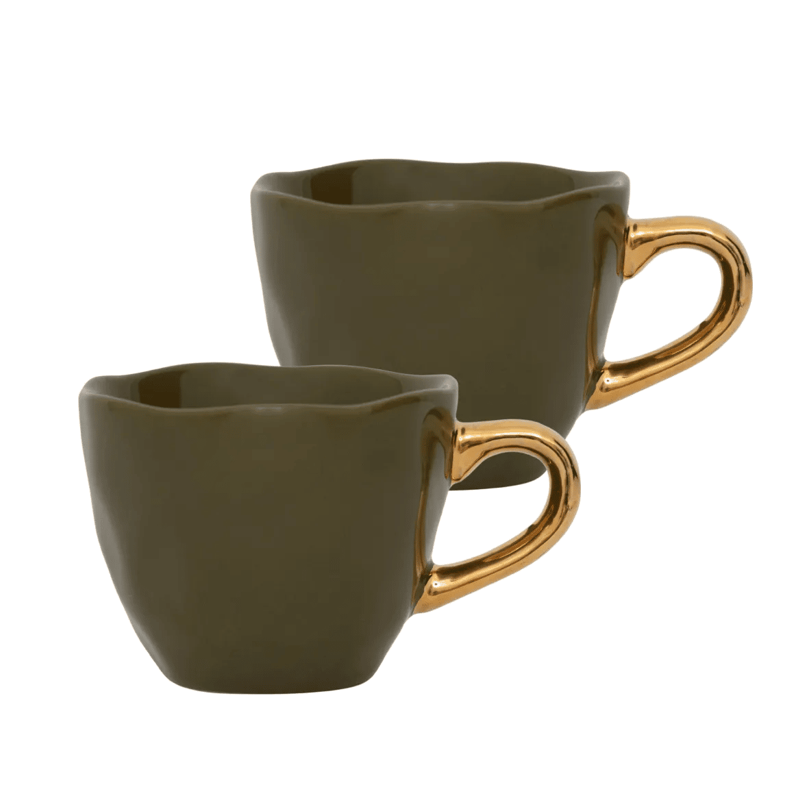 Urban Nature Culture Krus og kopper med hank Good Morning Kop - 2 stk. i Fir green, 1