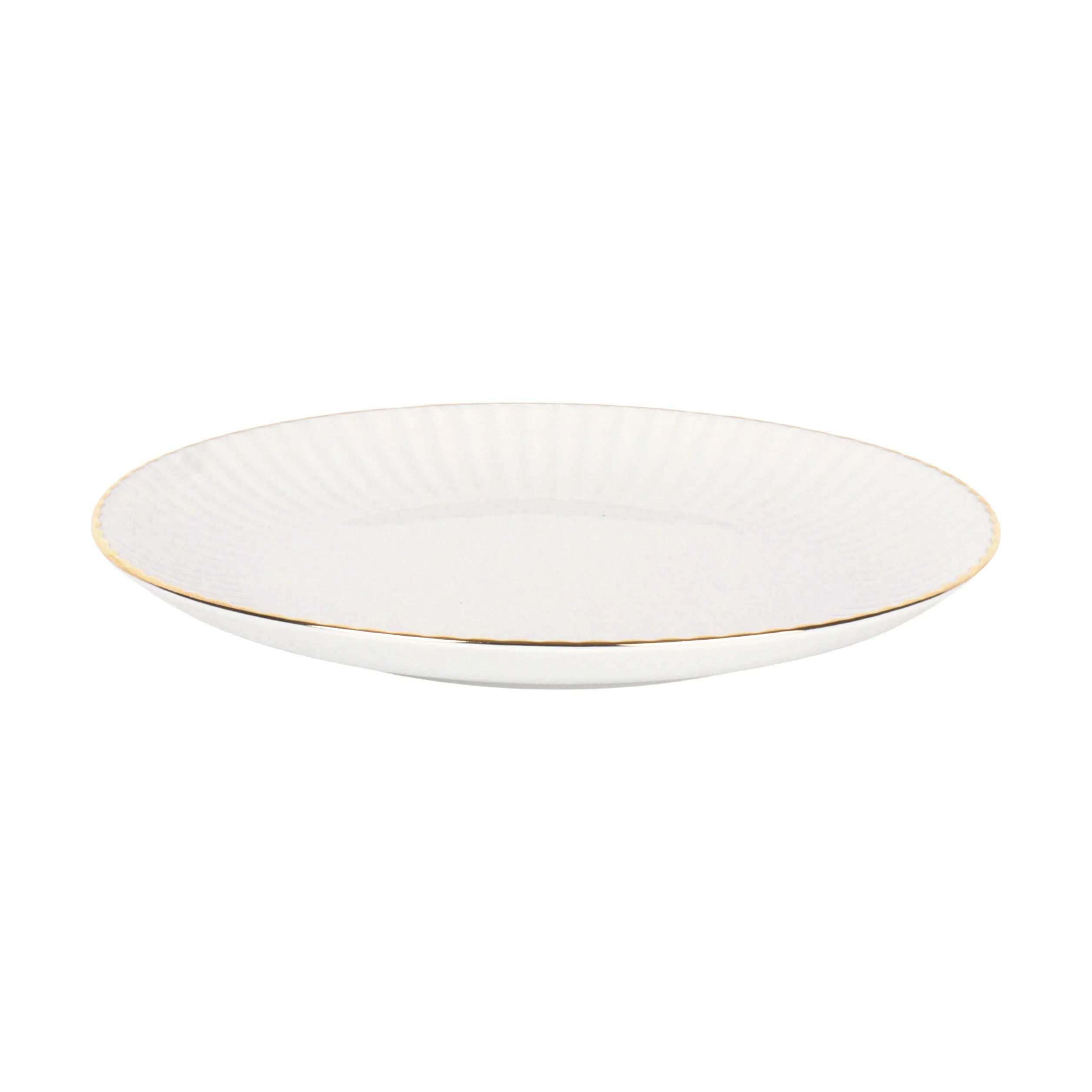 CASA Living Kagetallerkener Daisy Gold Desserttallerken i Hvid/guld, 1