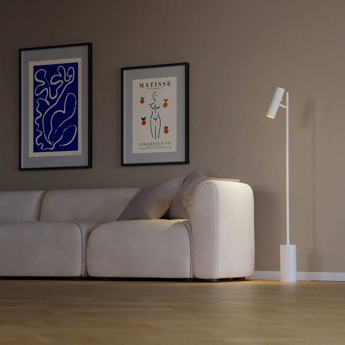 SACKit Gulvlamper Expo Gulvlampe i Hvid, 2