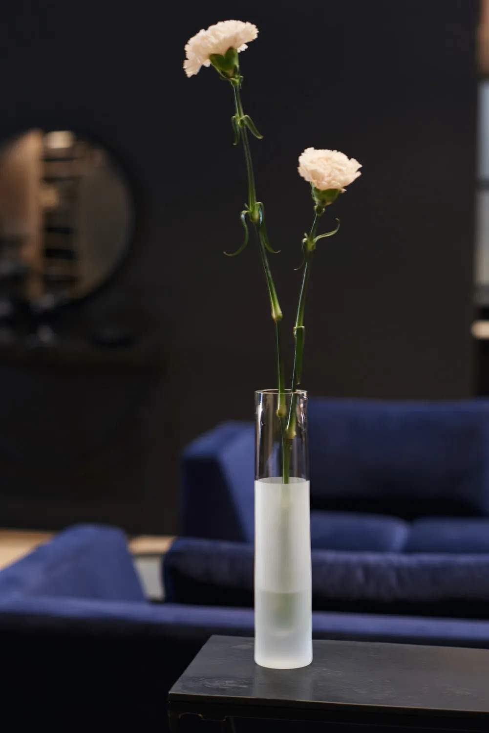 Leonardo Vaser Novara Solifleur Vase i Klar/hvid, 30 cm, 2