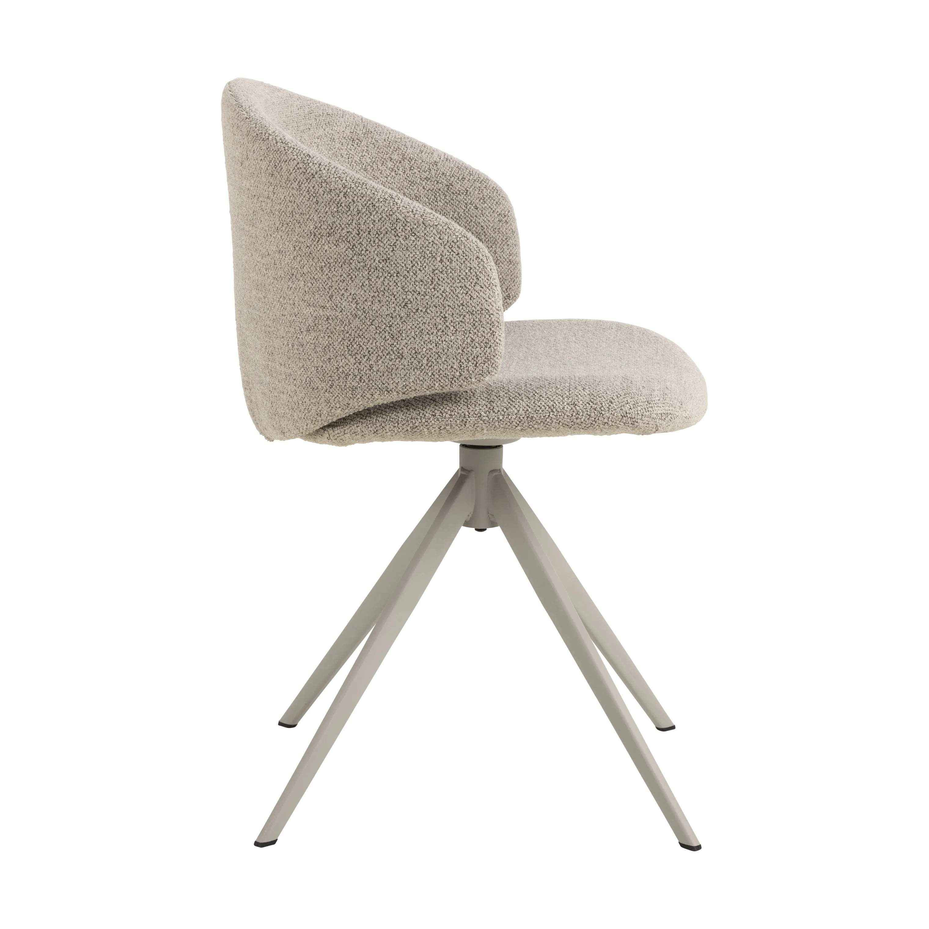 CASA Living Spisebordsstole Ella Spisebordsstol i Beige/grå, 5