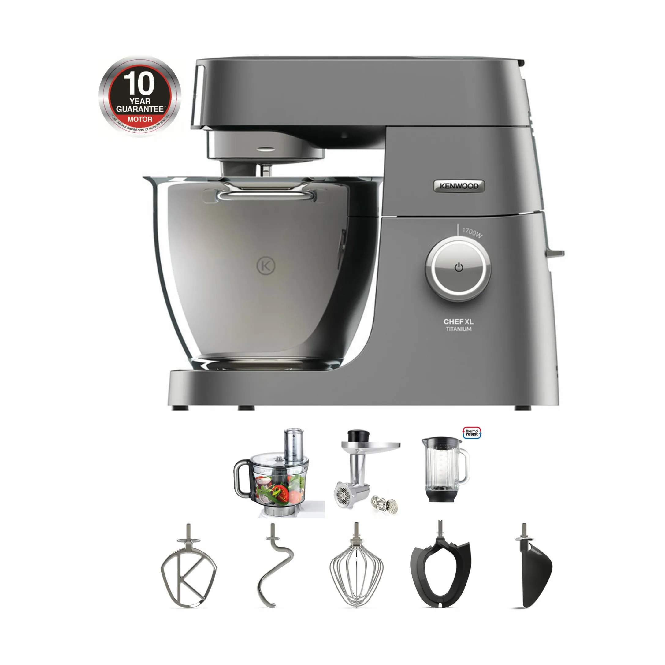Kenwood Røremaskiner Titanium Røremaskine KVL8400S i Sølvfarvet, 1