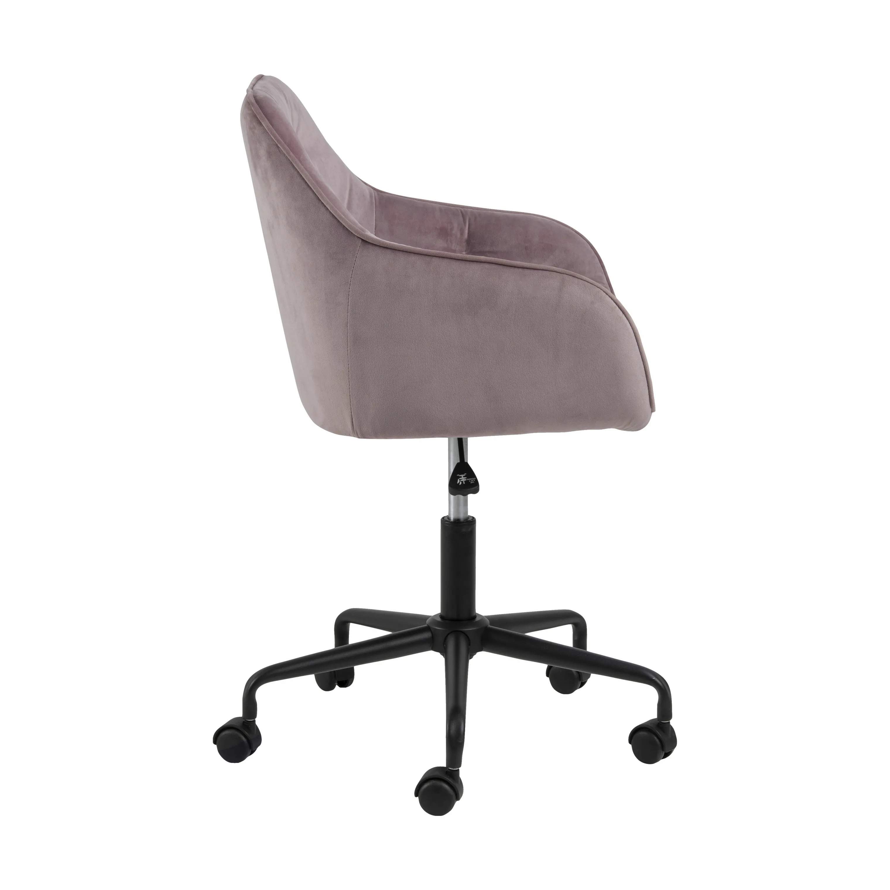 CASA Living Skrivebordsstole Brooke Skrivebordsstol i Dusty rose/sort, 3