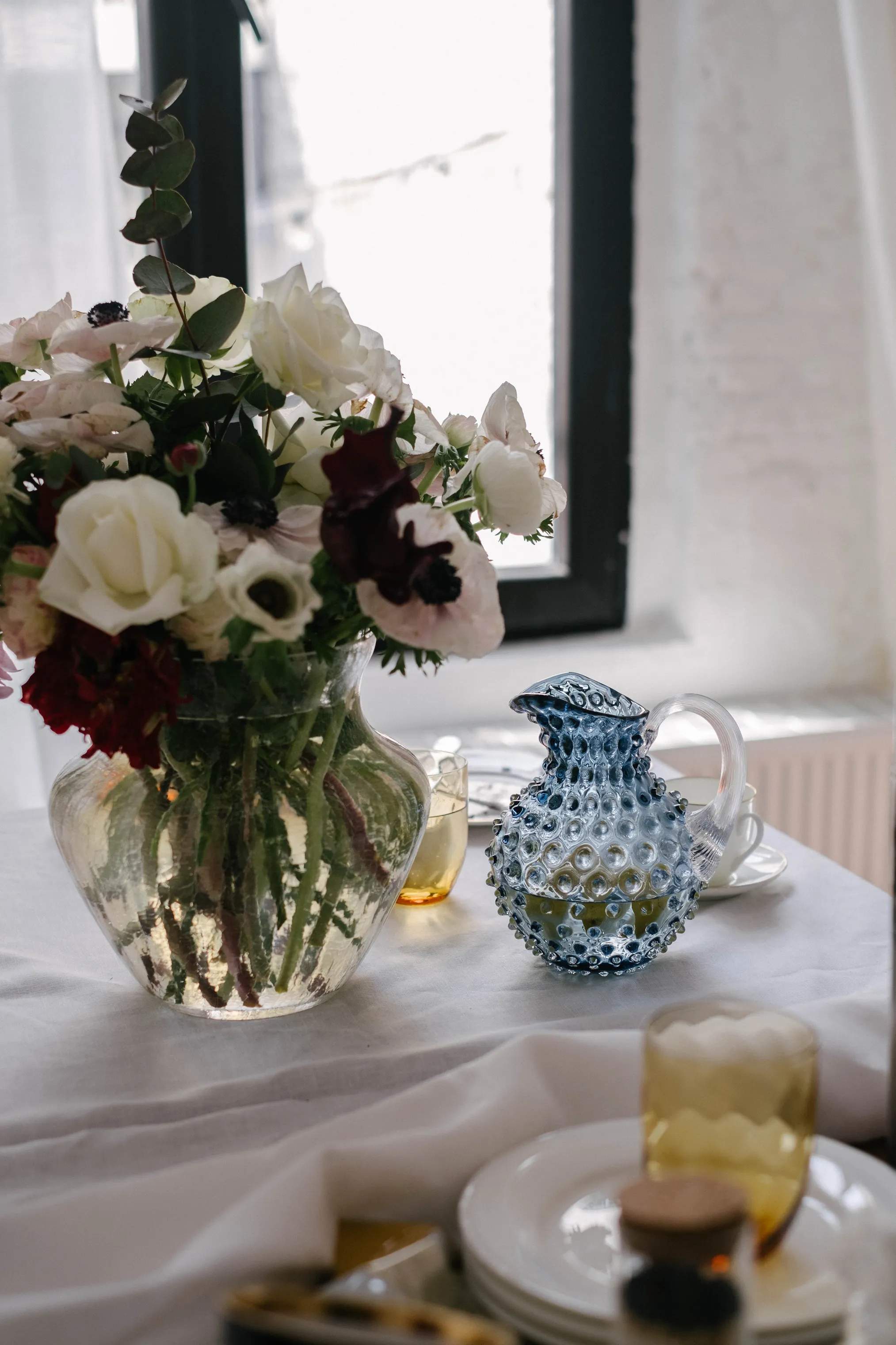 Anna von Lipa Serveringskander Paris Hobnail Serveringskande i Blue smoke, 1 L, 3