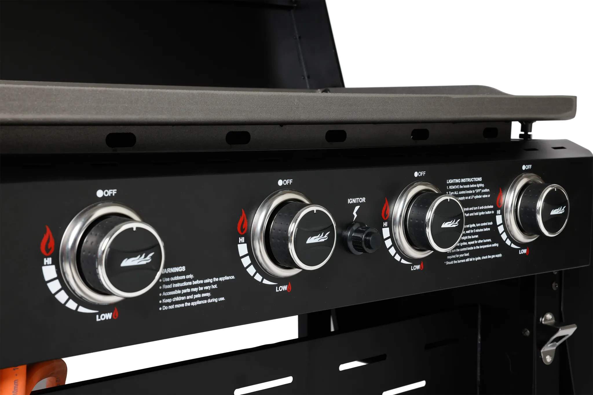 Timm Vladimir Kitchen plancha grill Plancha Gasgrill i sort, 5