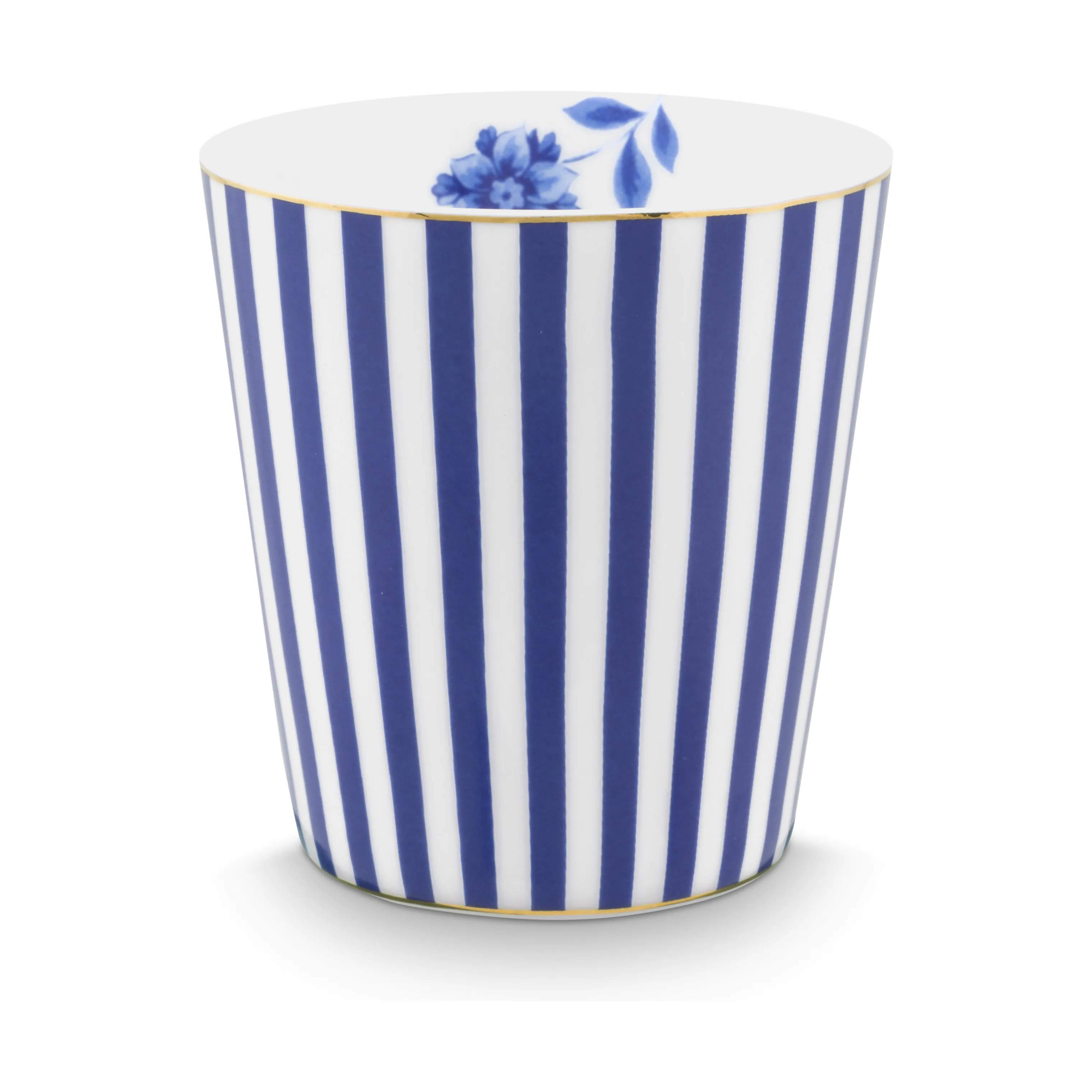 PIP Studio Krus og kopper uden hank Dot delight Royal Krus m. skål - 2 dele i Stripes & Tea Tip blå, 2