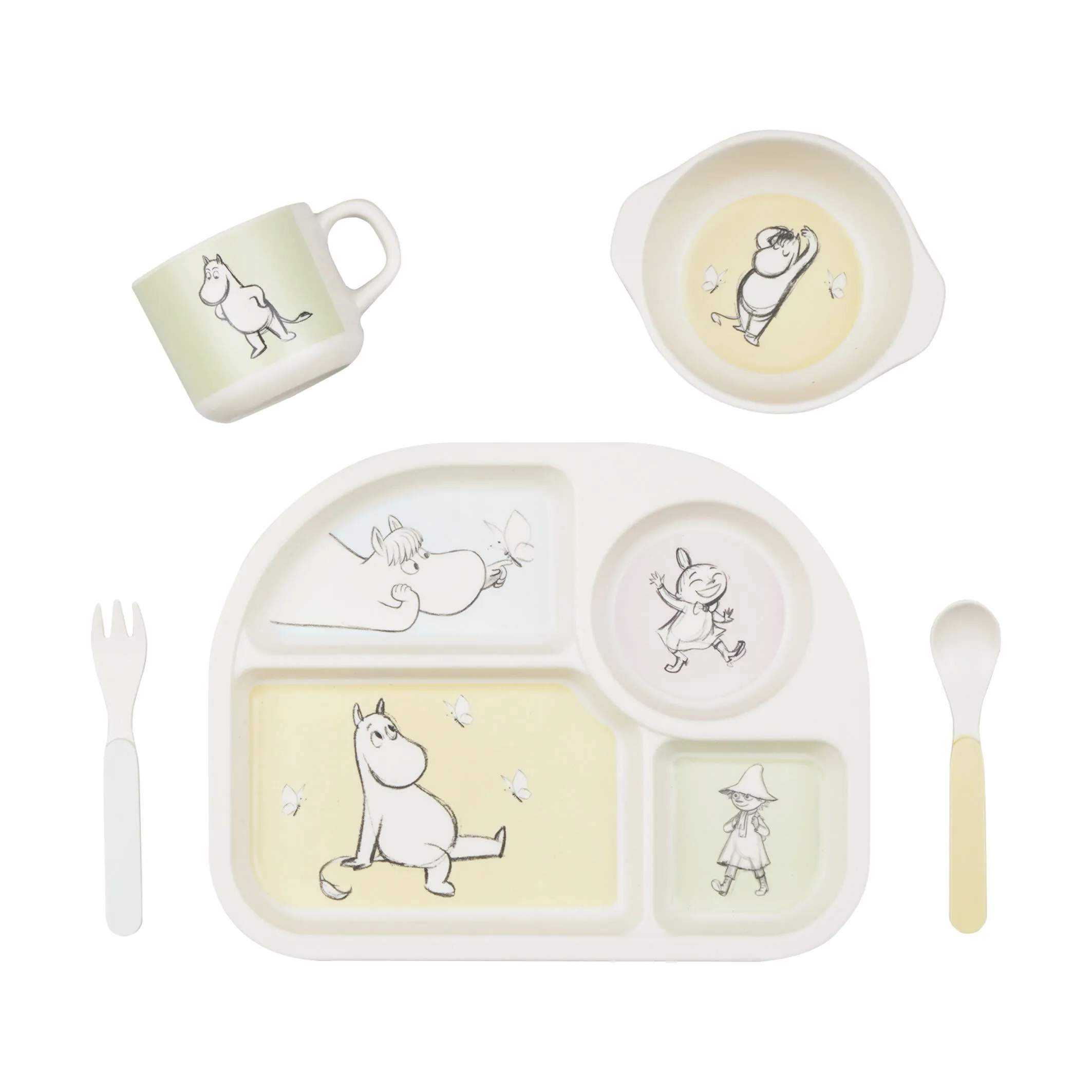 Barbo Toys Spisesæt Mumitrolden Spisesæt  - 5 dele i Multifarvet, 1
