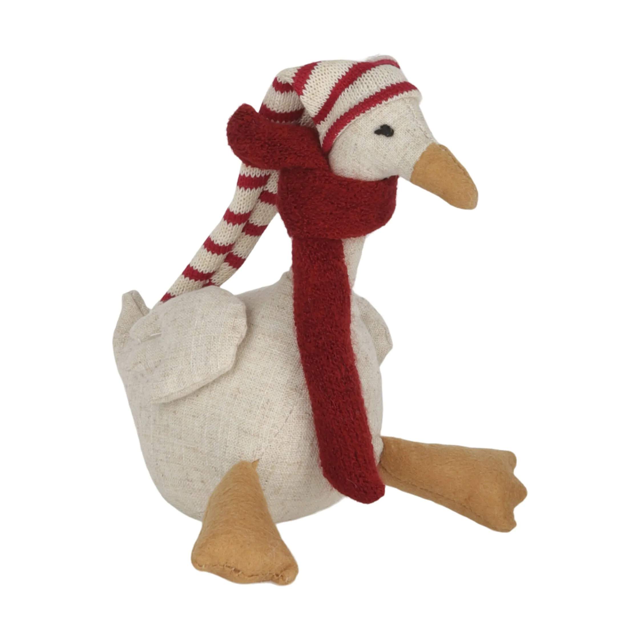 Juleand, beige/rød, large