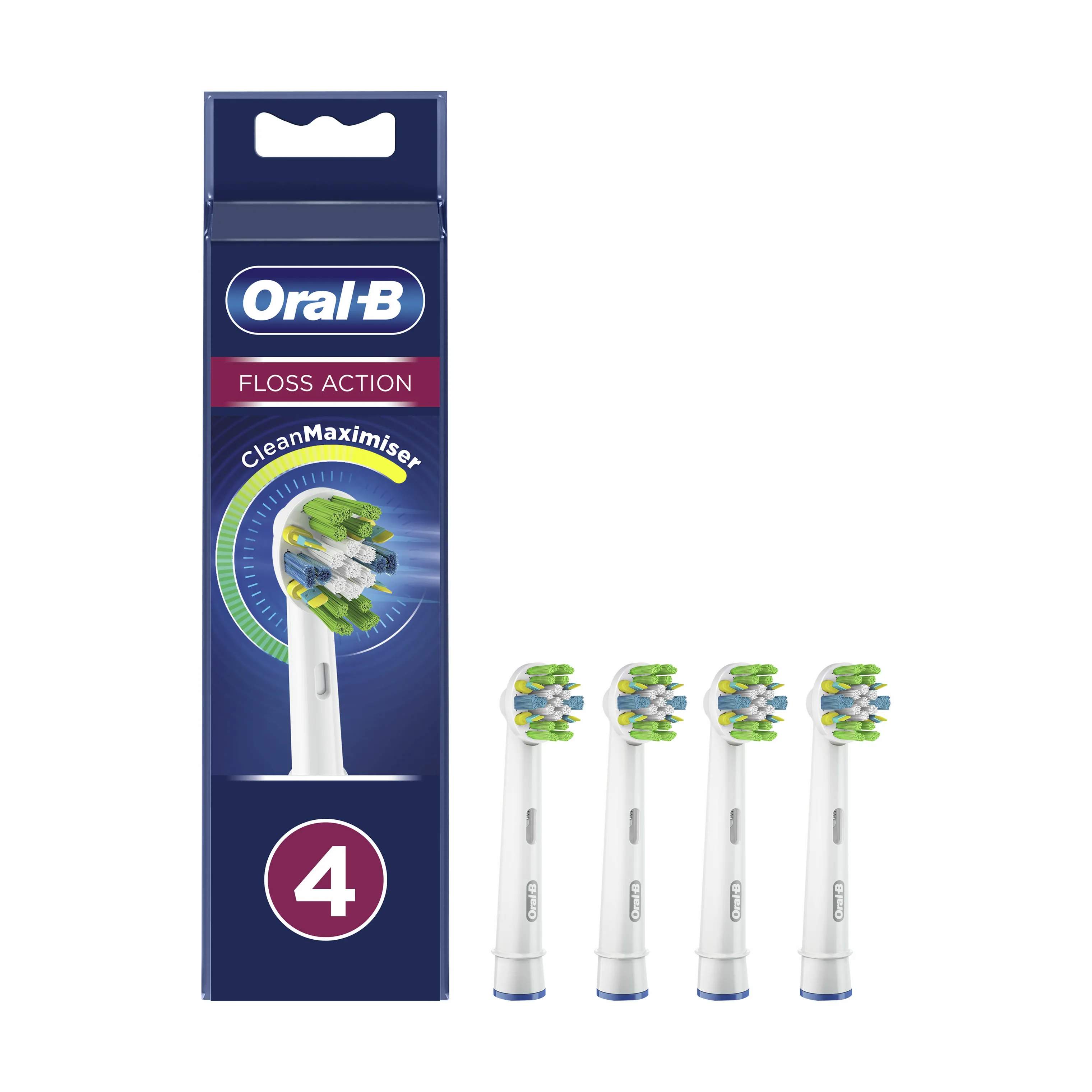 Oral-B tandbørstehoveder FlossAction Tandbørstehoved - 4 stk.